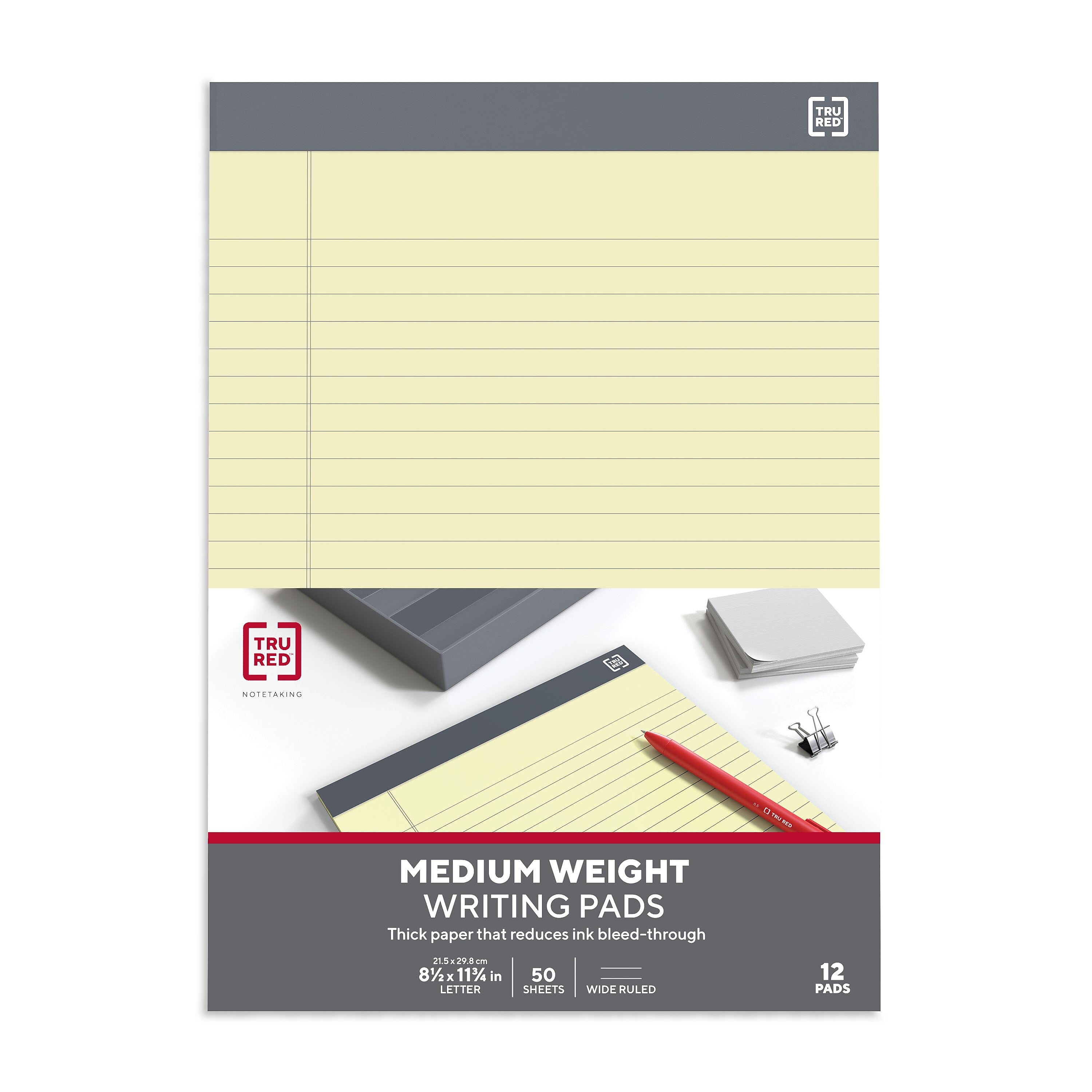 TRU RED™ Notepads, 8.5