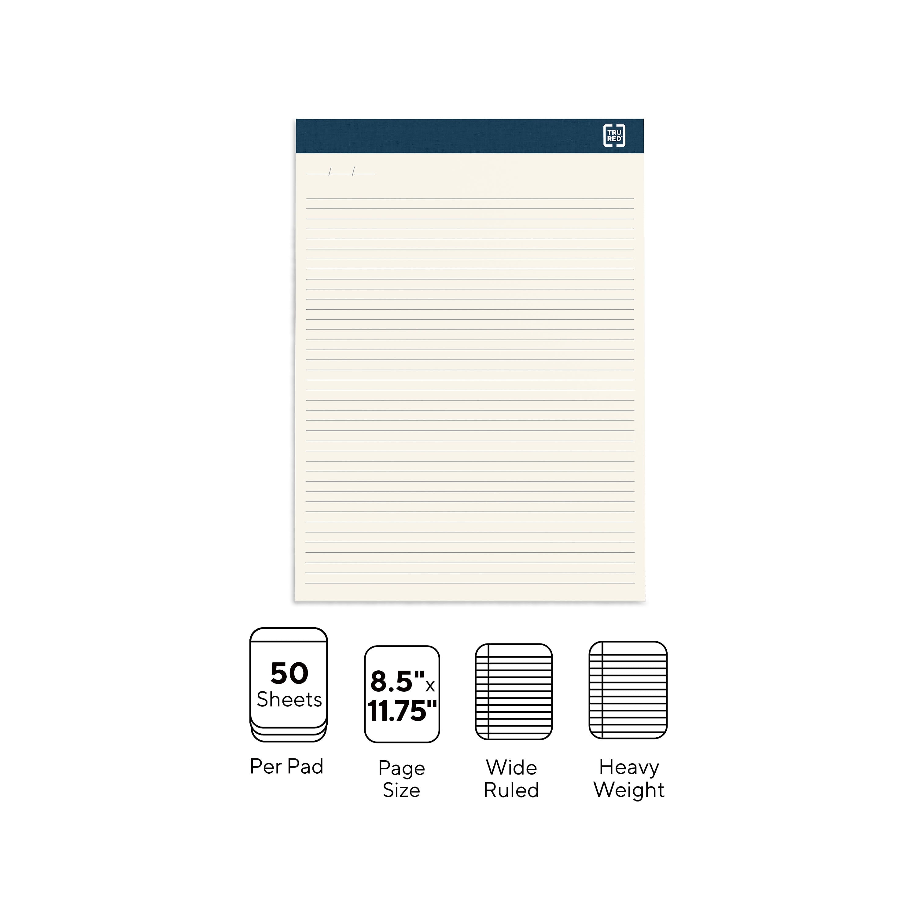 TRU RED™ Notepads, 8.5