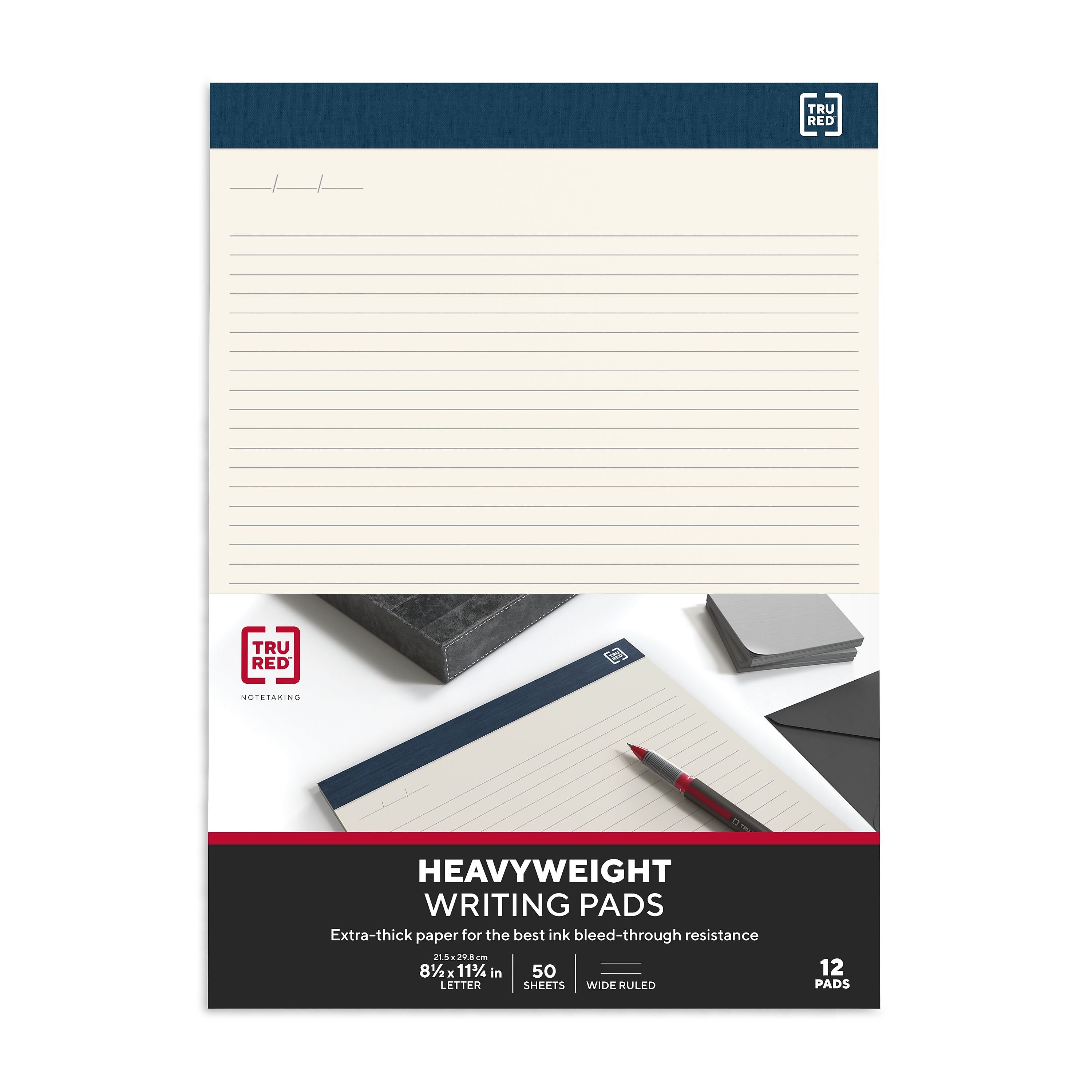 TRU RED™ Notepads, 8.5