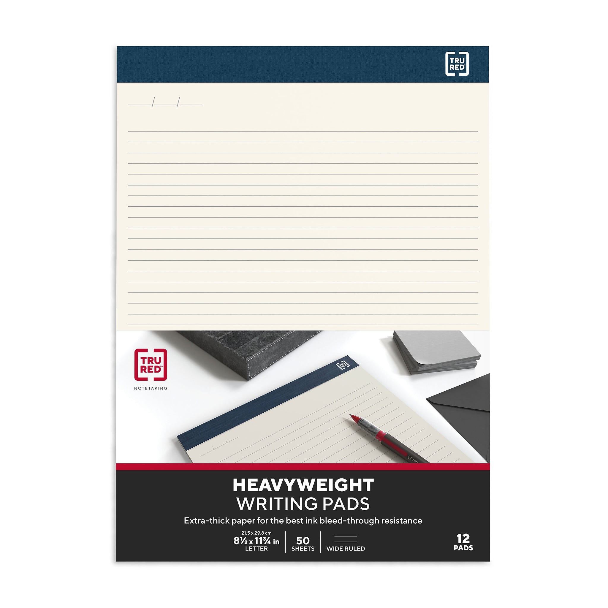 TRU RED™ Notepads, 8.5