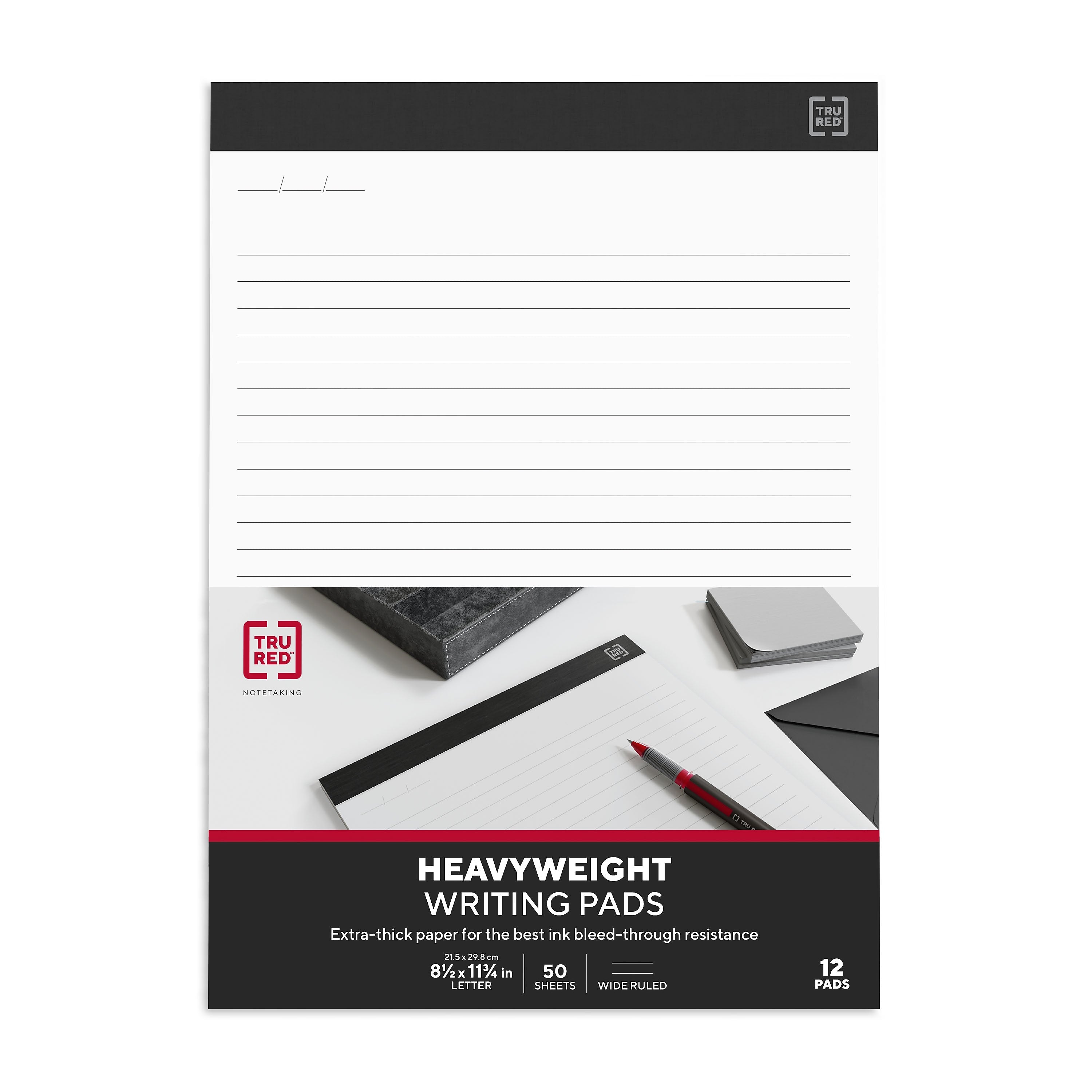 TRU RED™ Notepads, 8.5