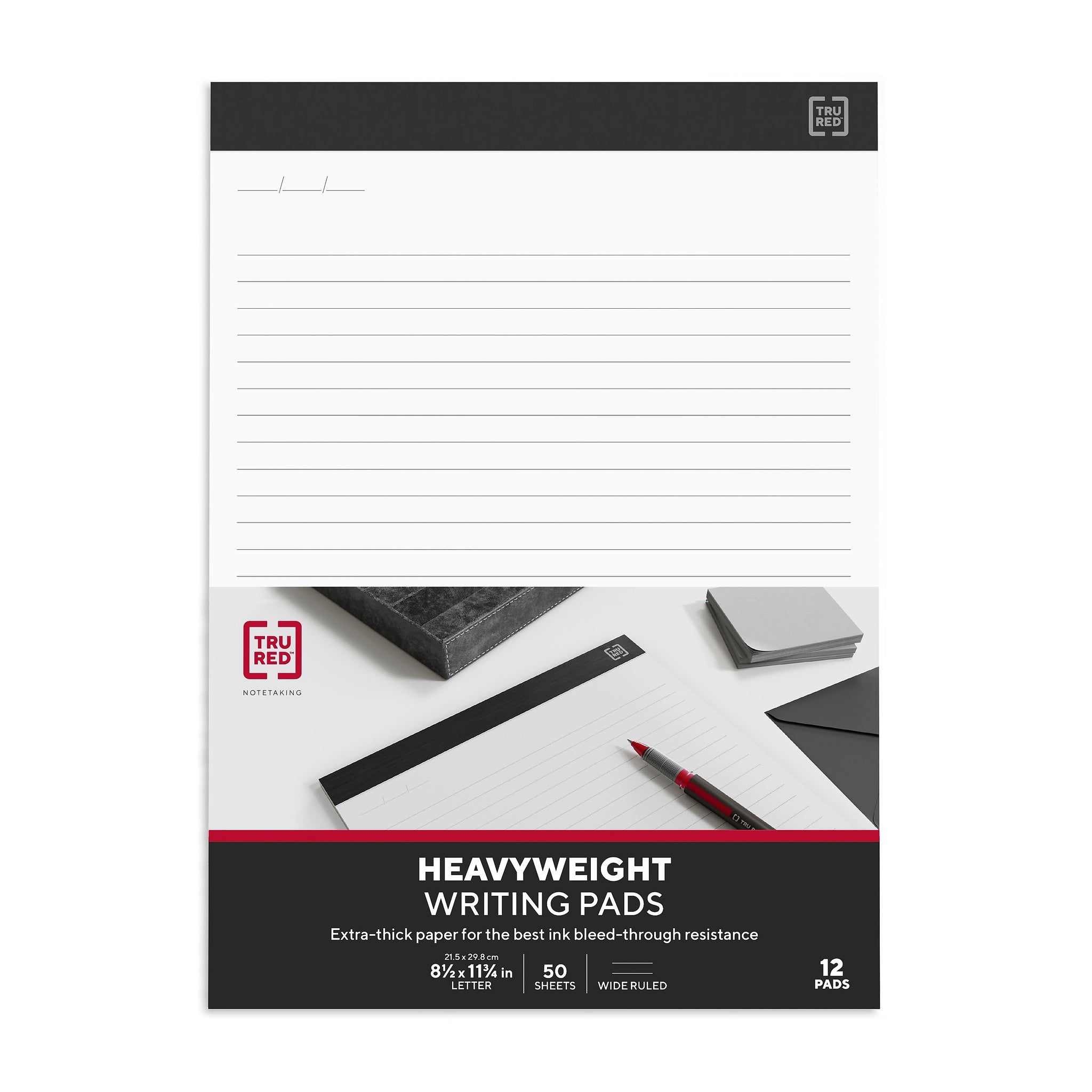 TRU RED™ Notepads, 8.5