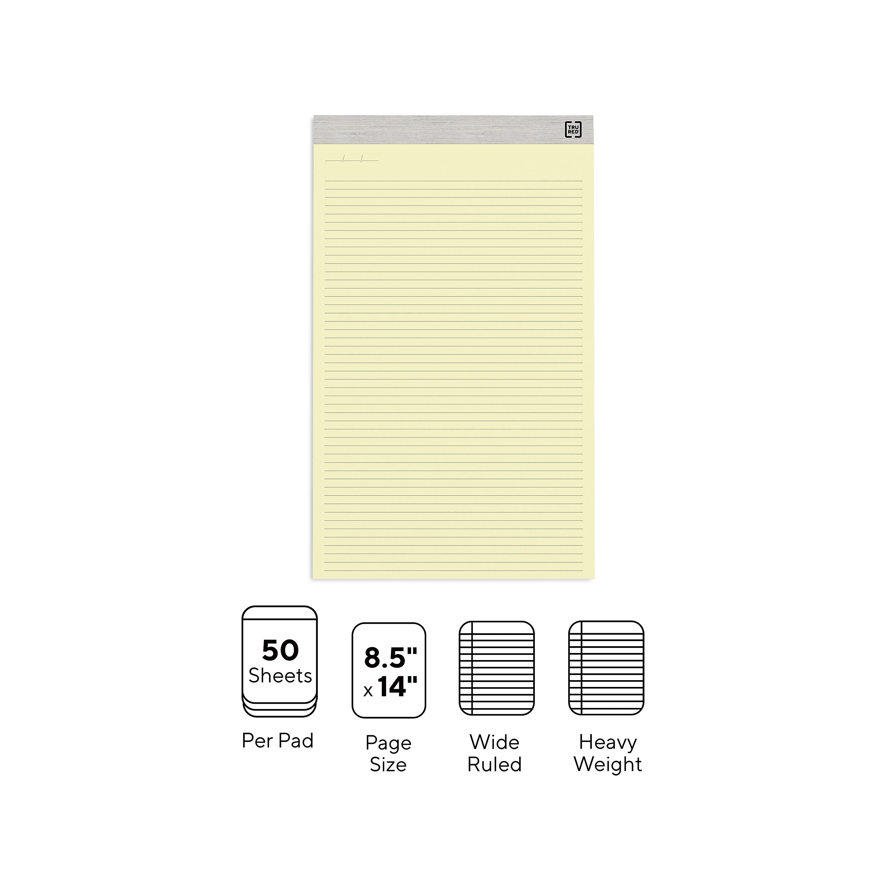 TRU RED™ Notepads, 8.5
