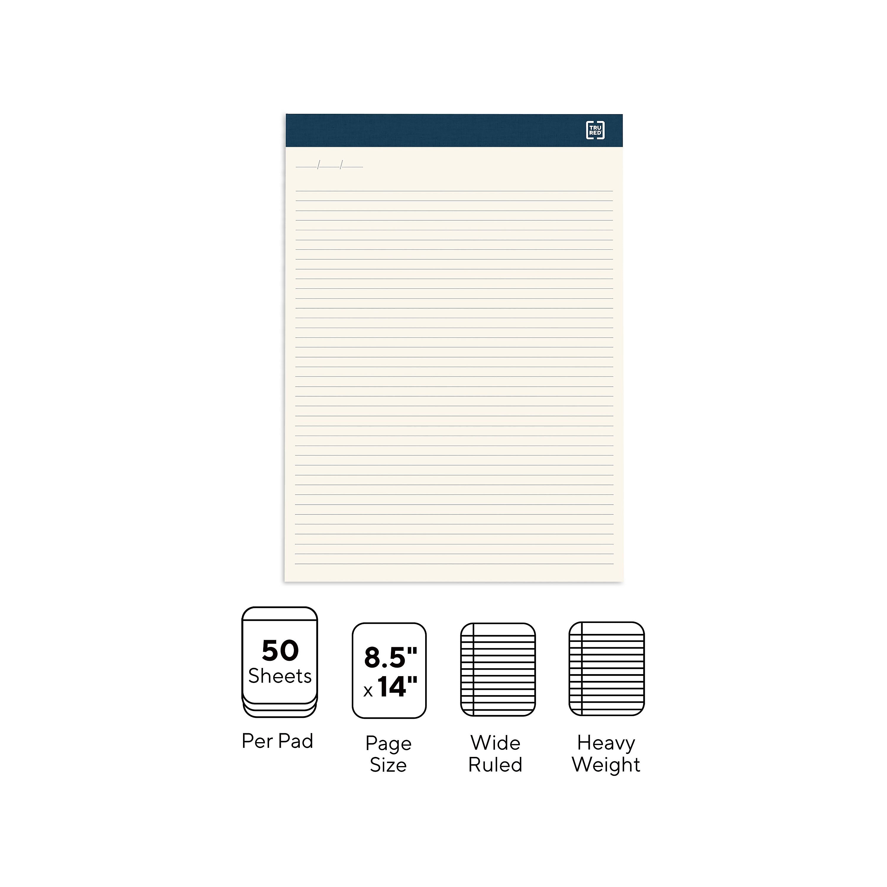 TRU RED™ Notepads, 8.5