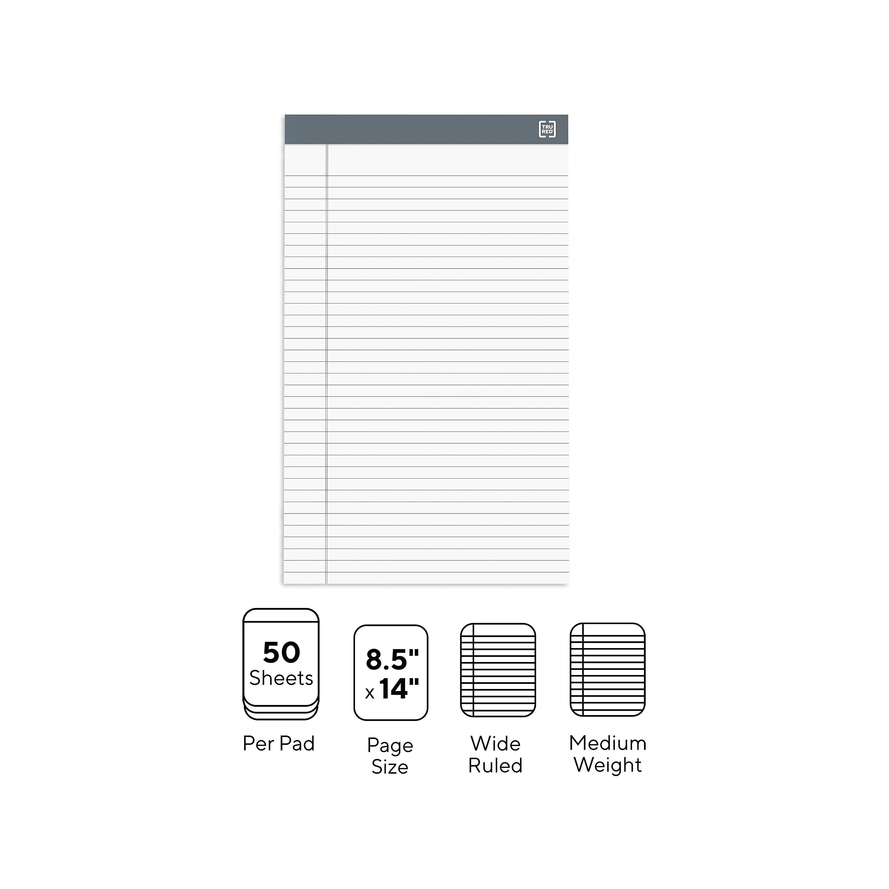 TRU RED™ Notepads, 8.5