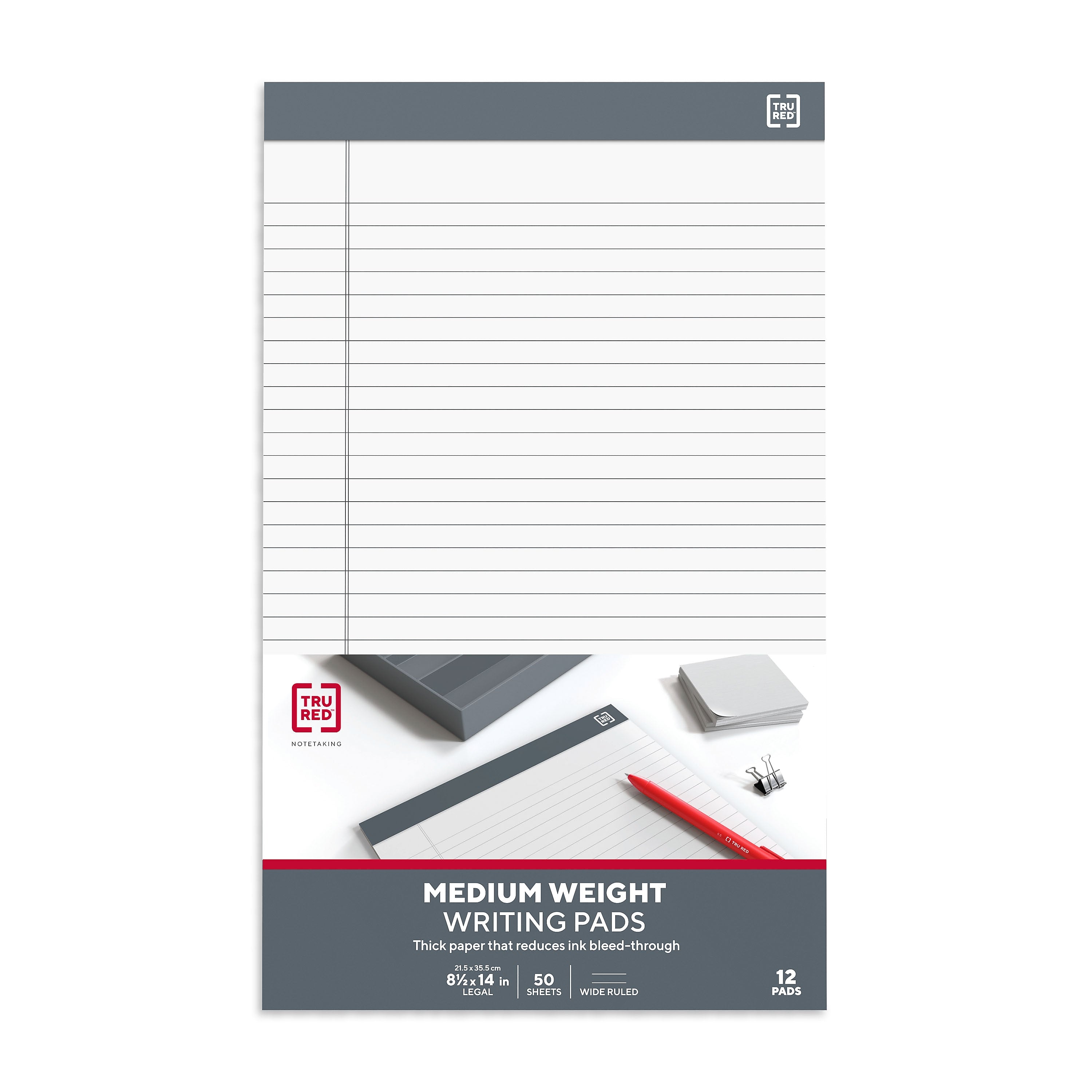 TRU RED™ Notepads, 8.5
