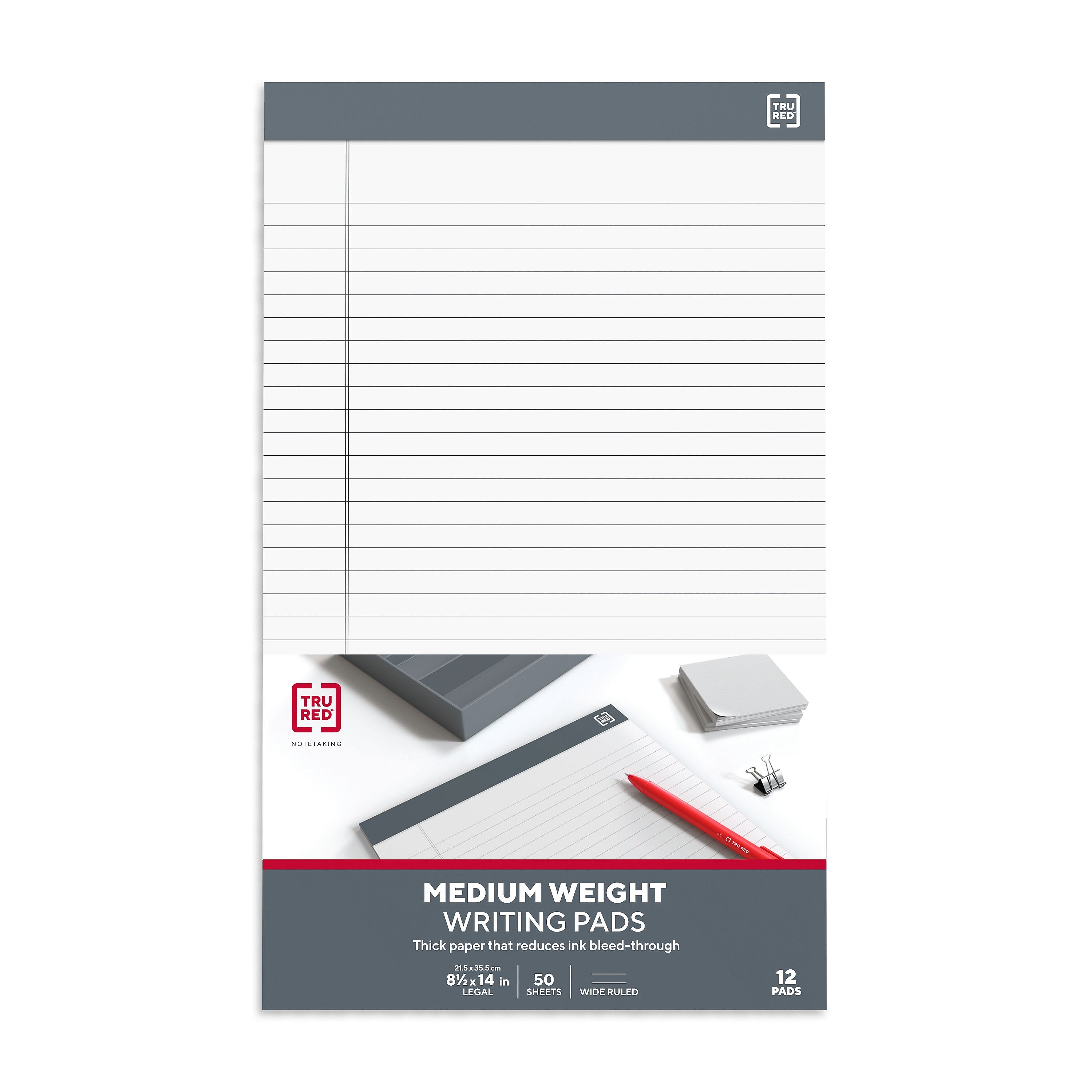 TRU RED™ Notepads, 8.5