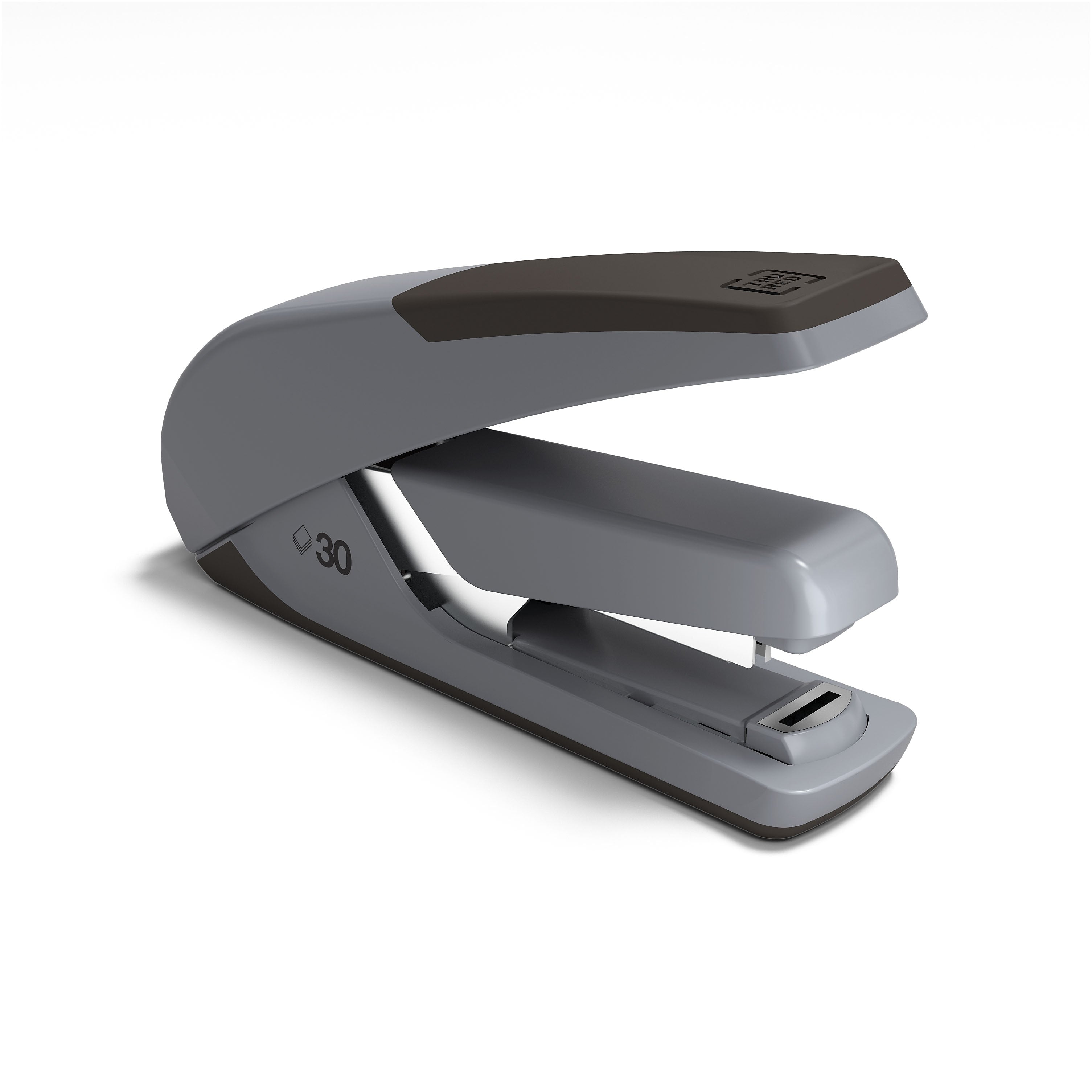 TRU RED™ One-Touch DX-4 Desktop Stapler, 30-Sheet Capacity, Black/Gray
