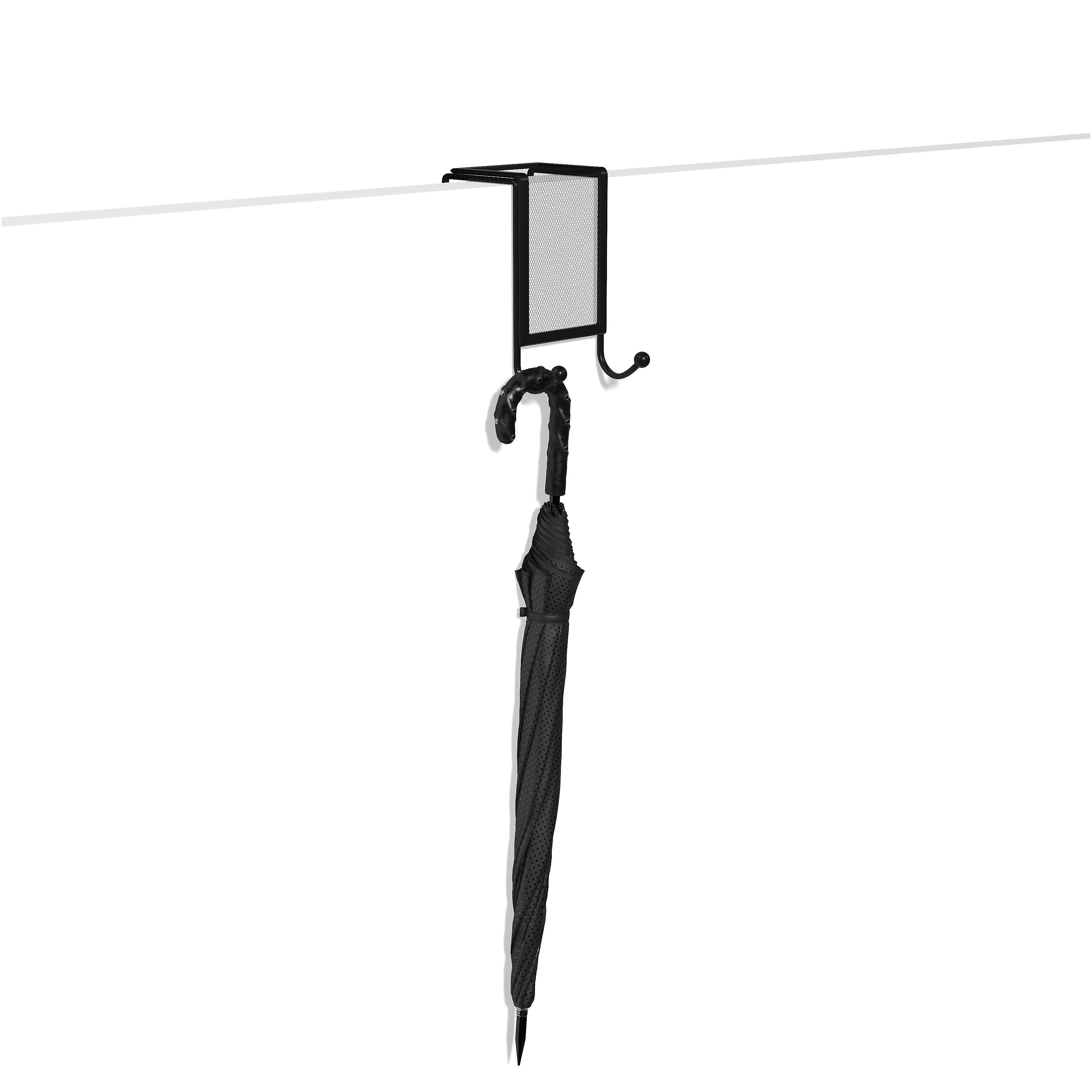 TRU RED™ Over-Panel Hook, Black, Mesh
