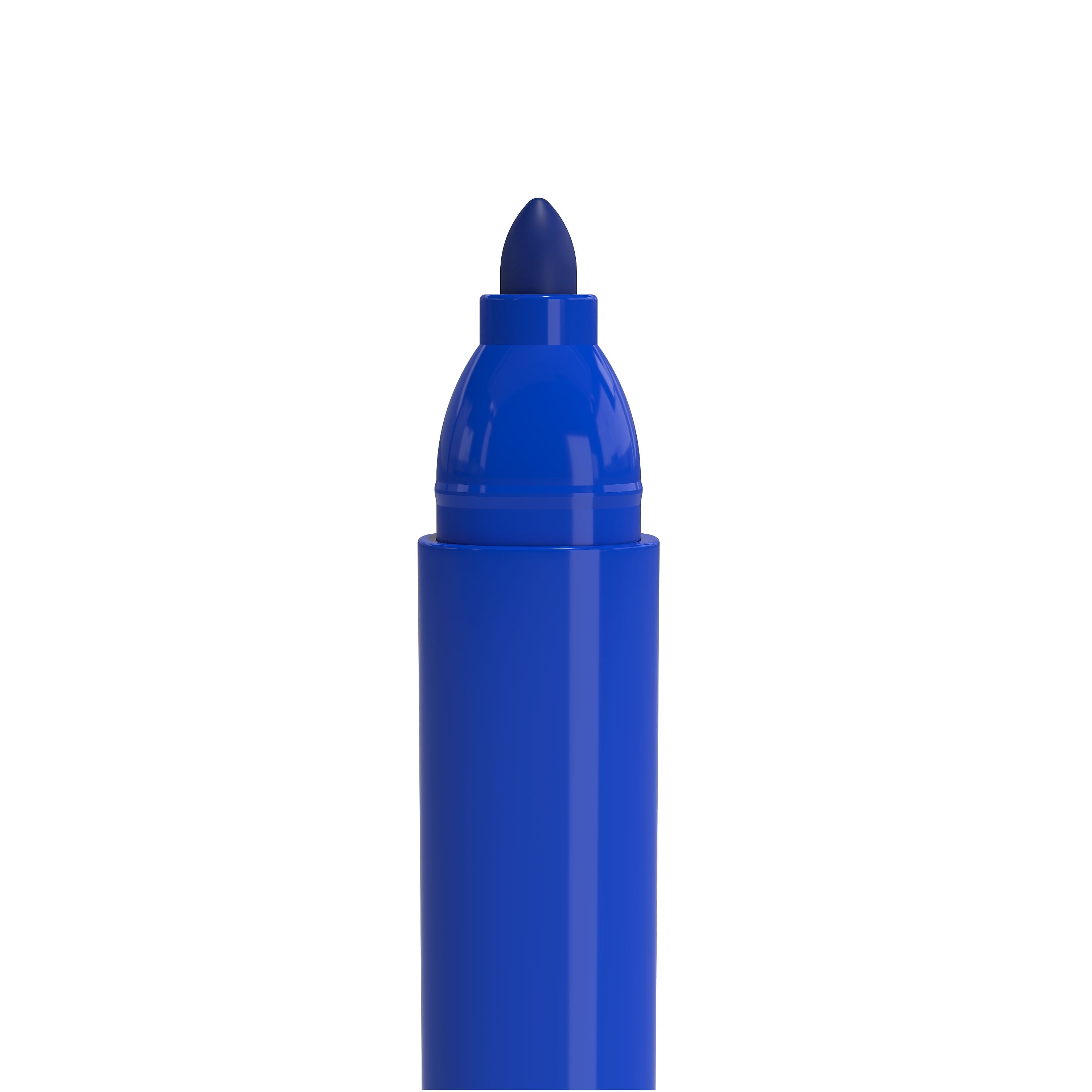 TRU RED™ Pen Permanent Markers, Fine Tip, Blue, 12/Pack