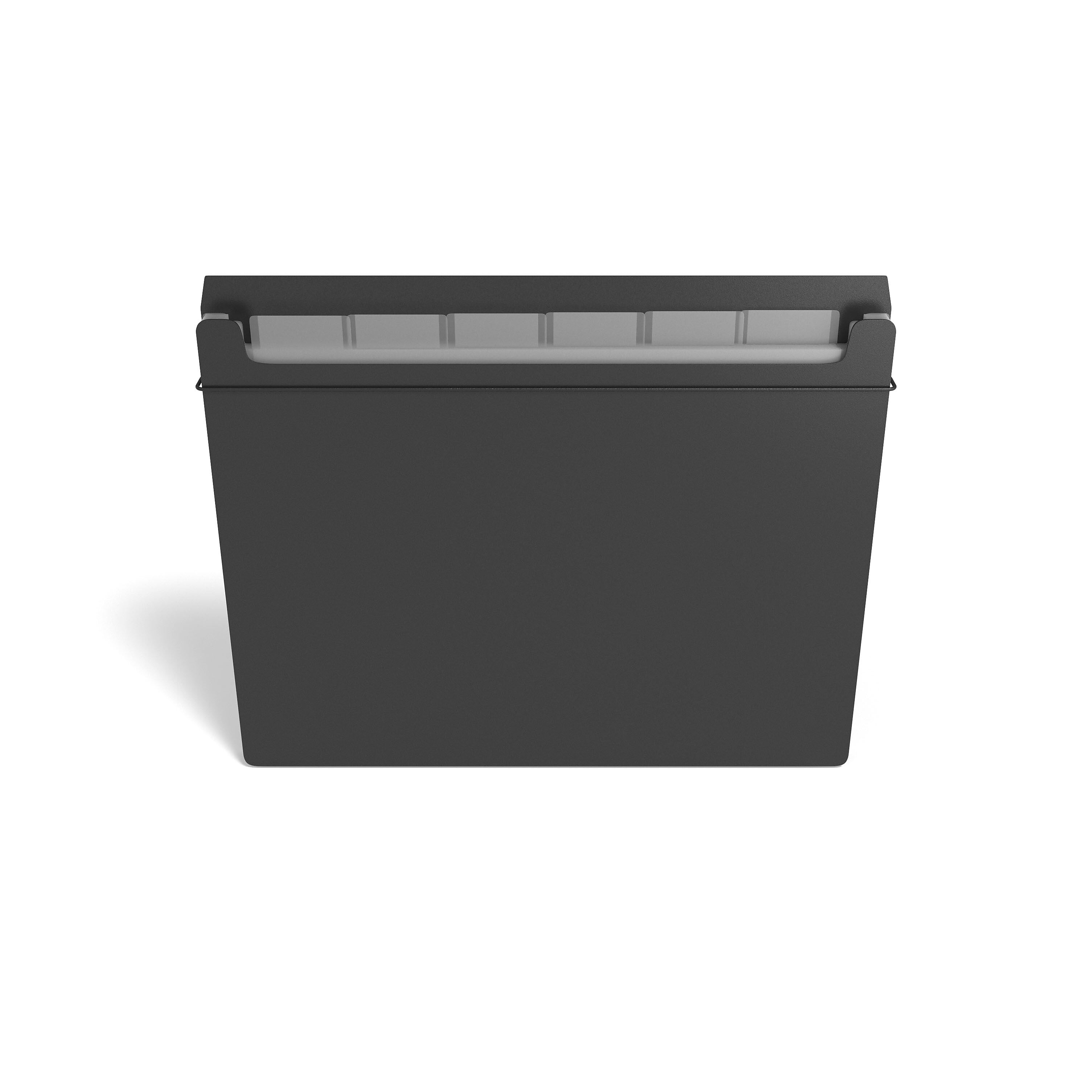 TRU RED™ Plastic Accordion File, 7-Pocket, Letter Size, Black