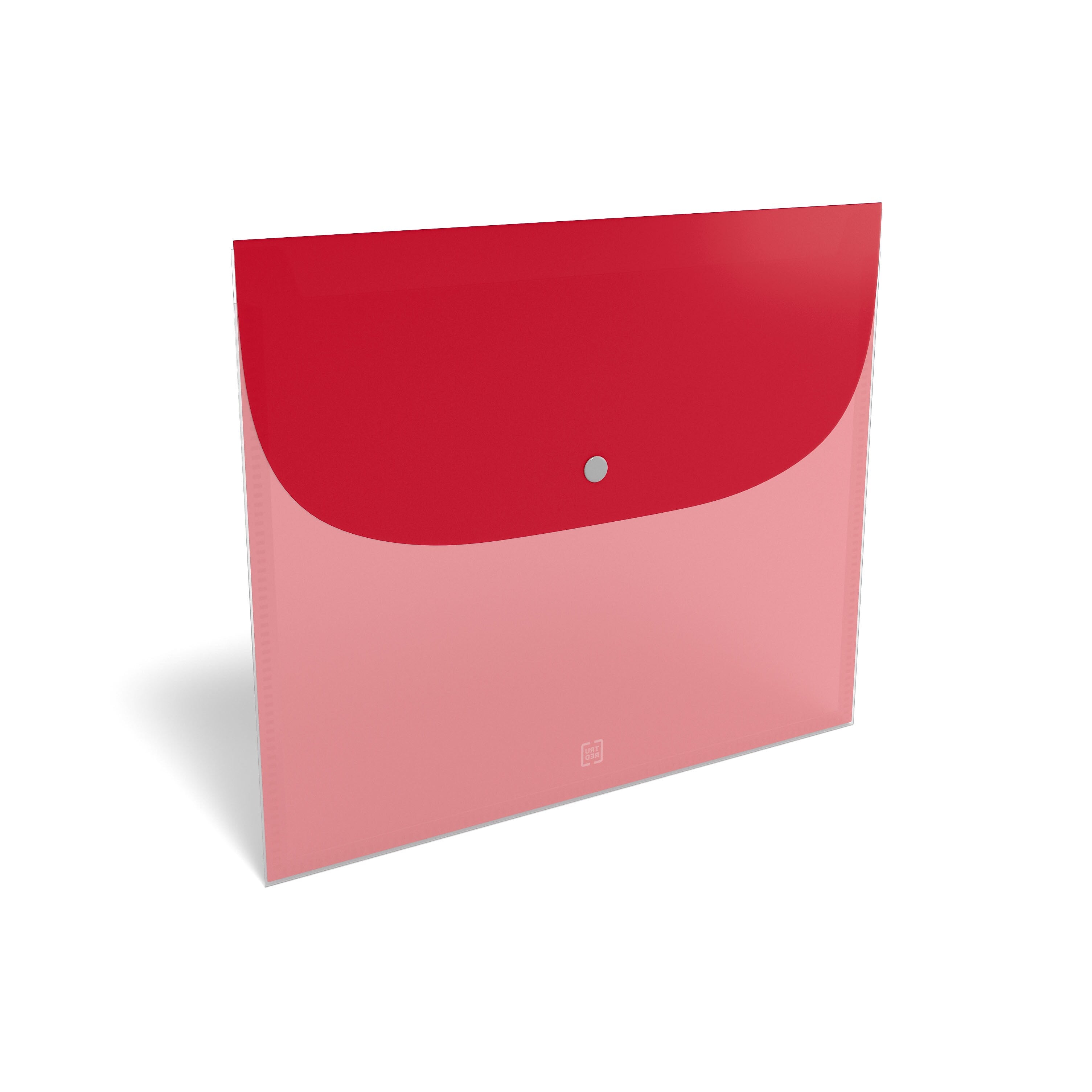 TRU RED™ Plastic Filing Envelope with Snap Closure, Coupon Size, Assorted Colors