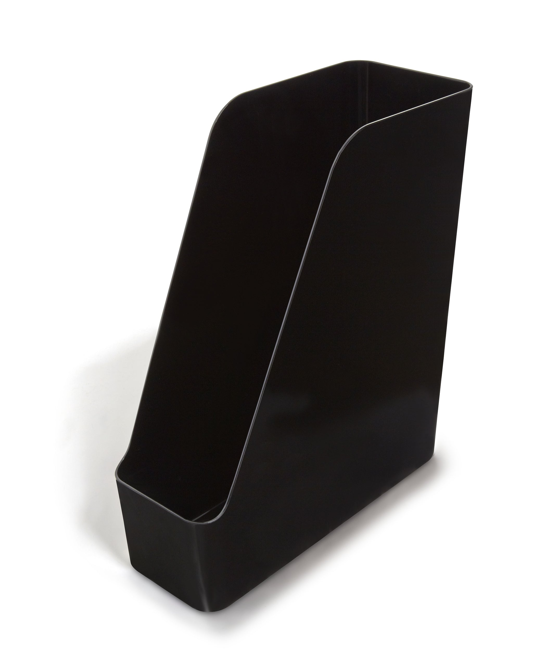 TRU RED™ Plastic Magazine File, Black, 2/Pack