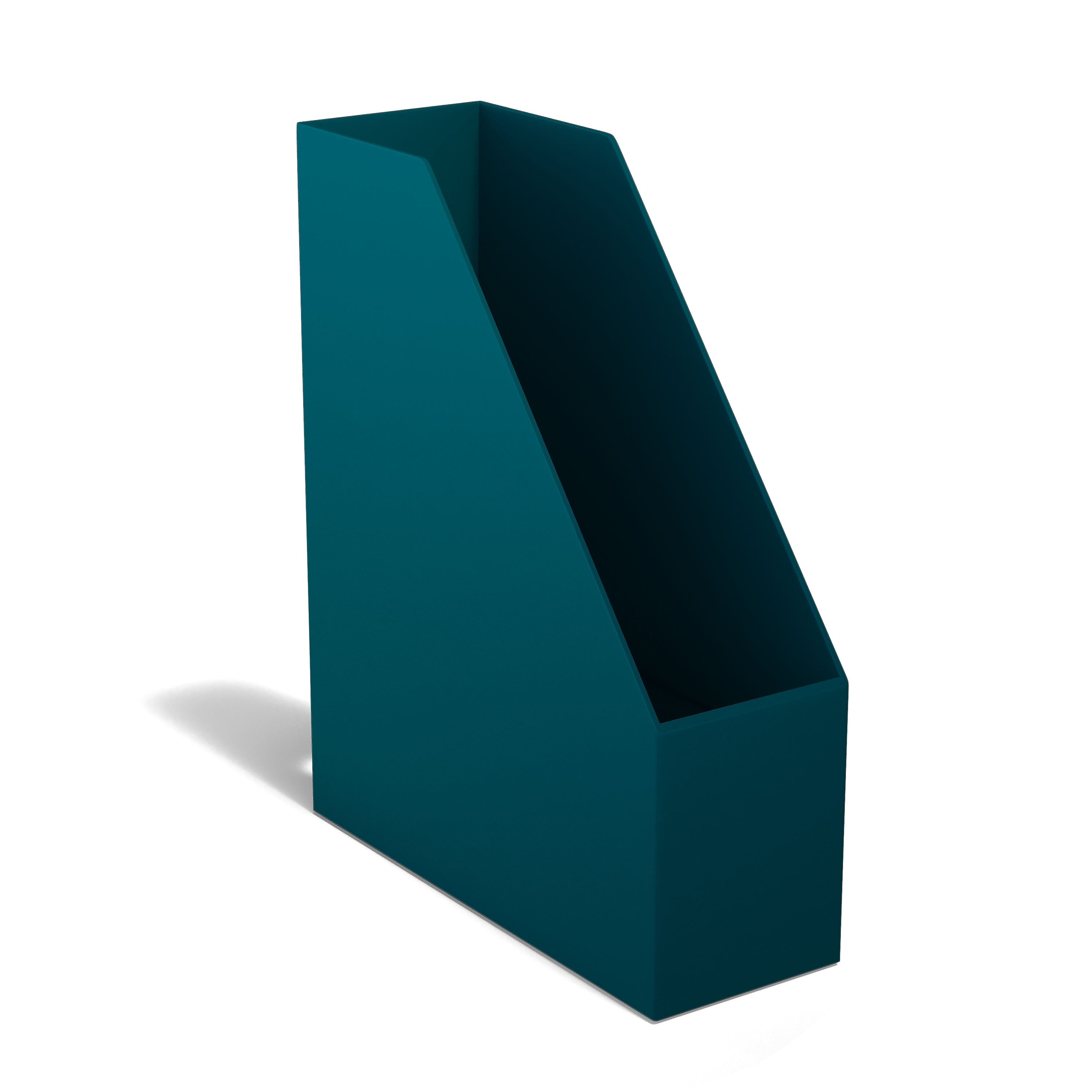 TRU RED™ Plastic Magazine File, Teal