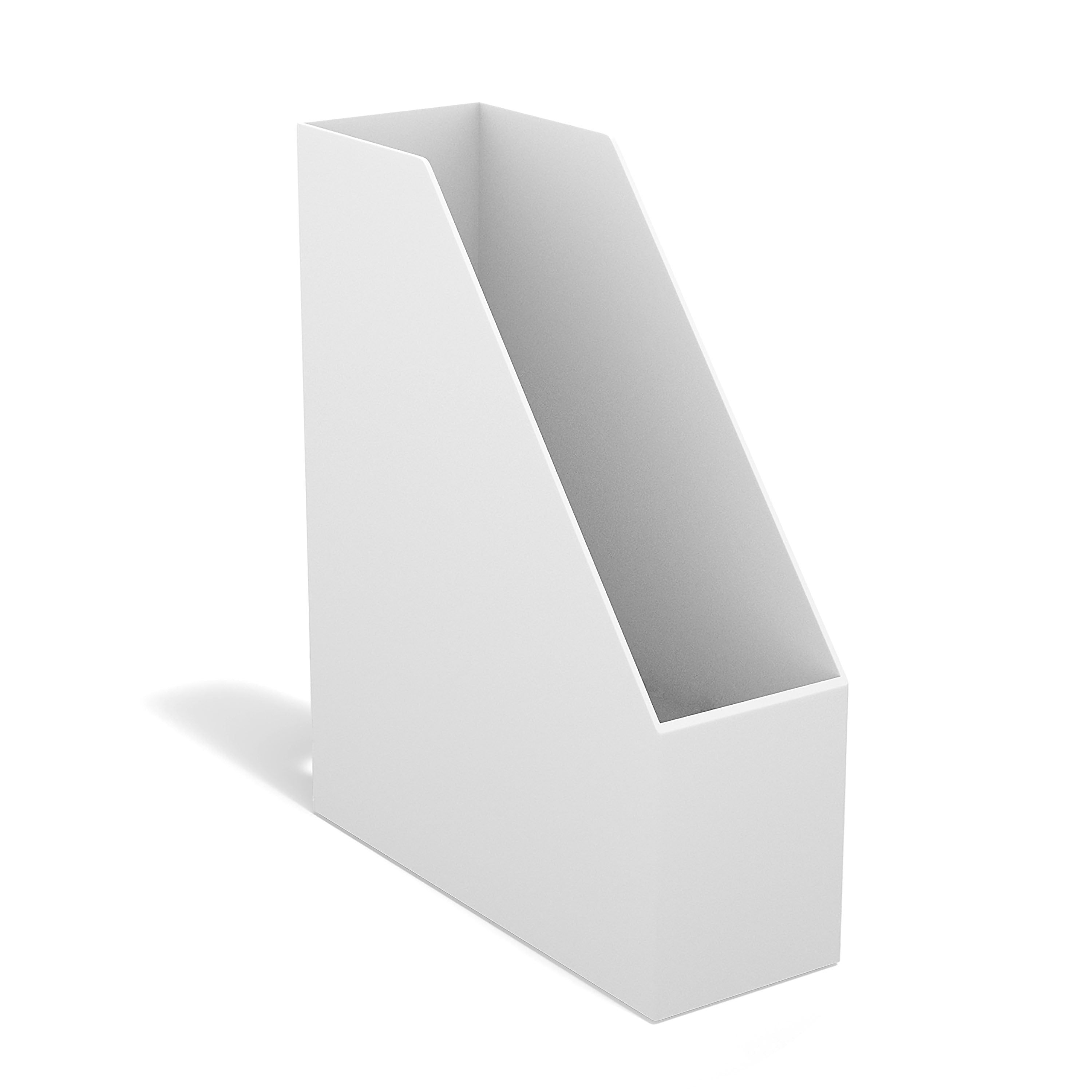 TRU RED™ Plastic Magazine File, White