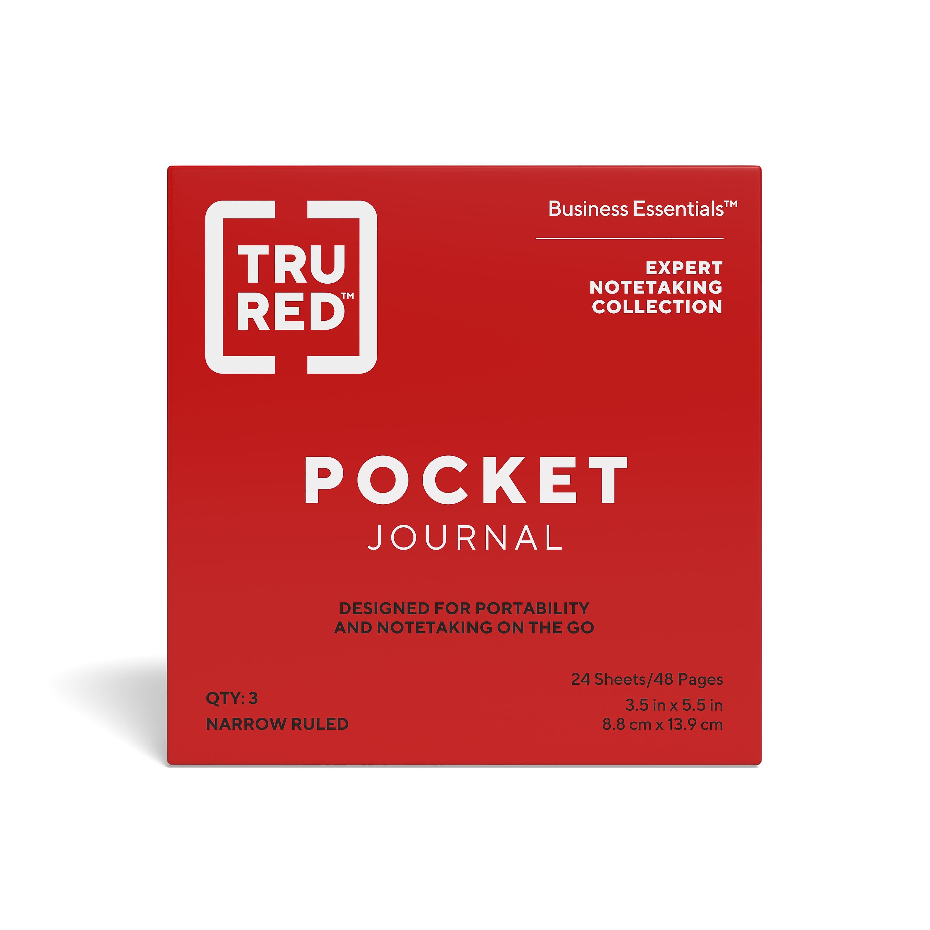 TRU RED™ Pocket Journal, Assorted Colors