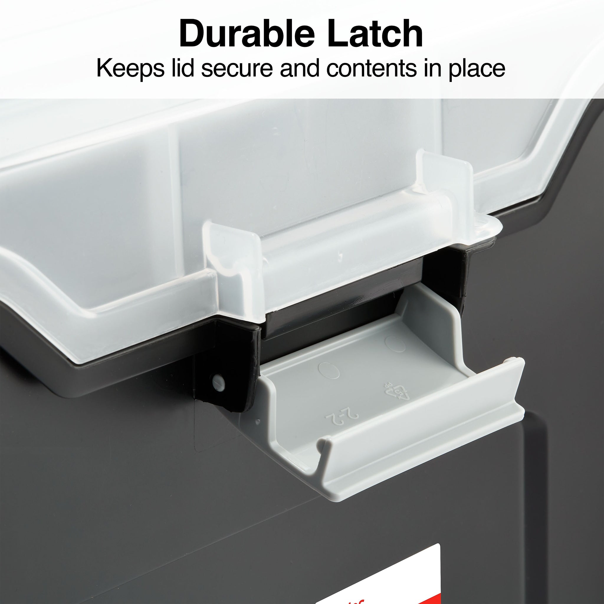 TRU RED™ Portable File Tote, Letter Size, Black, 4/Carton