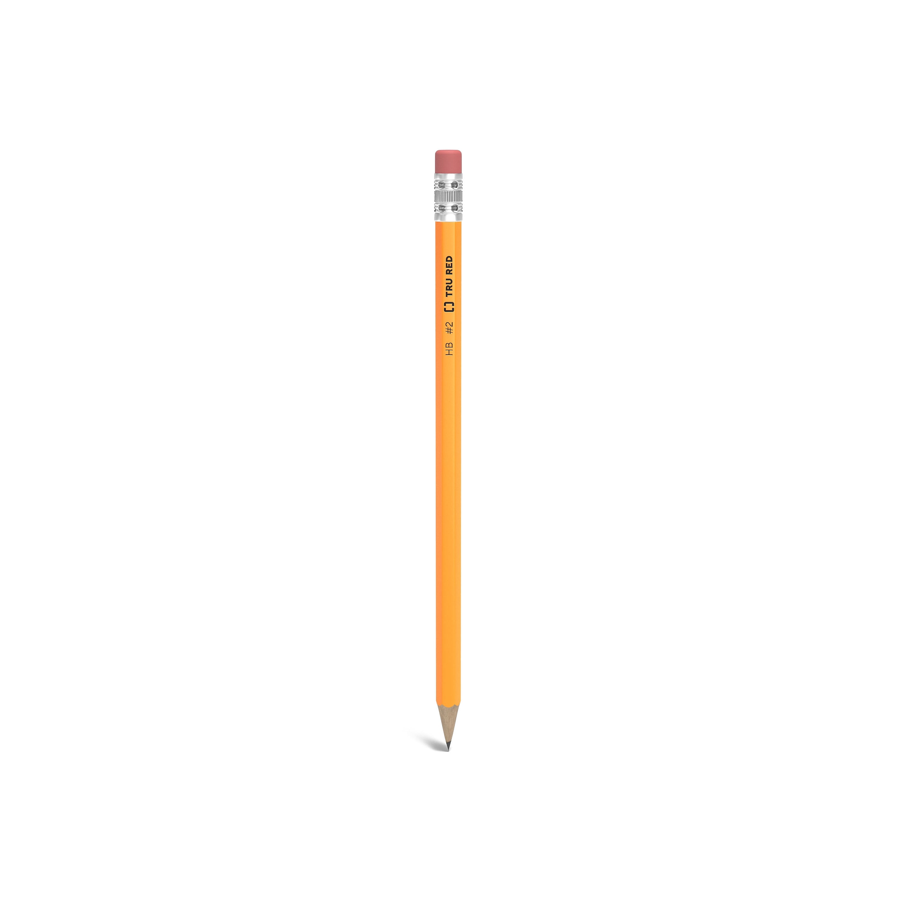 TRU RED™ Pre-Sharpened Wooden Pencil, 2.2mm, #2 Medium Lead, 24/Pack