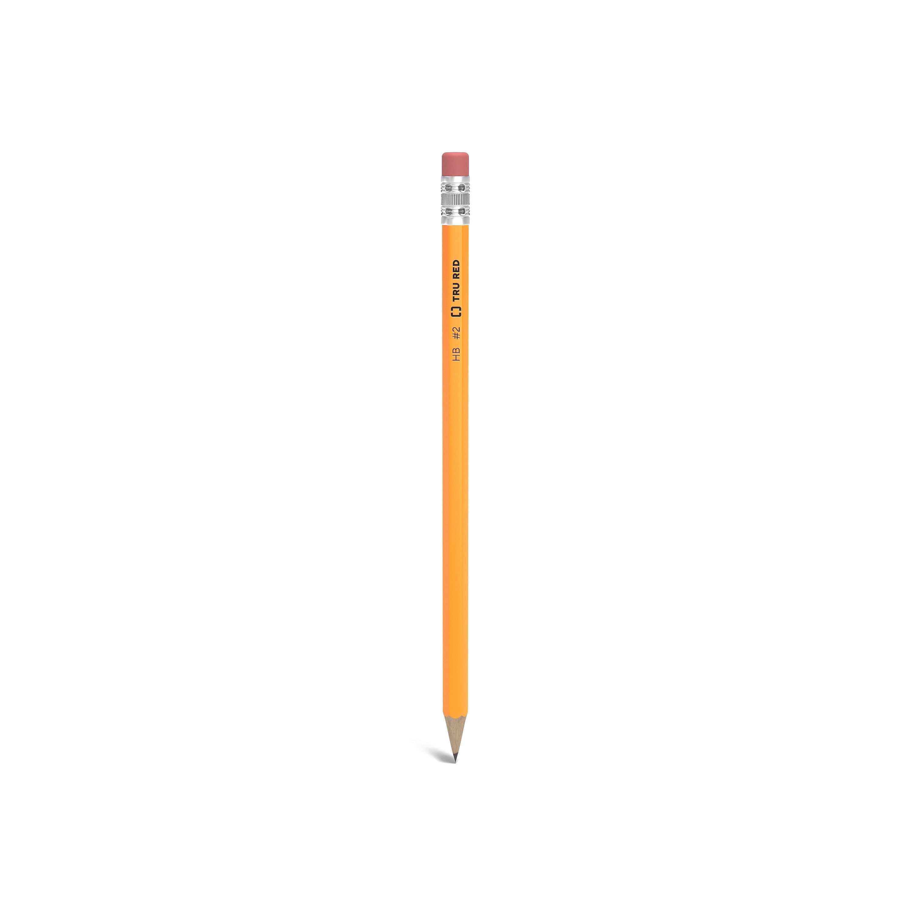 TRU RED™ Pre-Sharpened Wooden Pencil, 2.2mm, #2 Medium Lead, 24/Pack