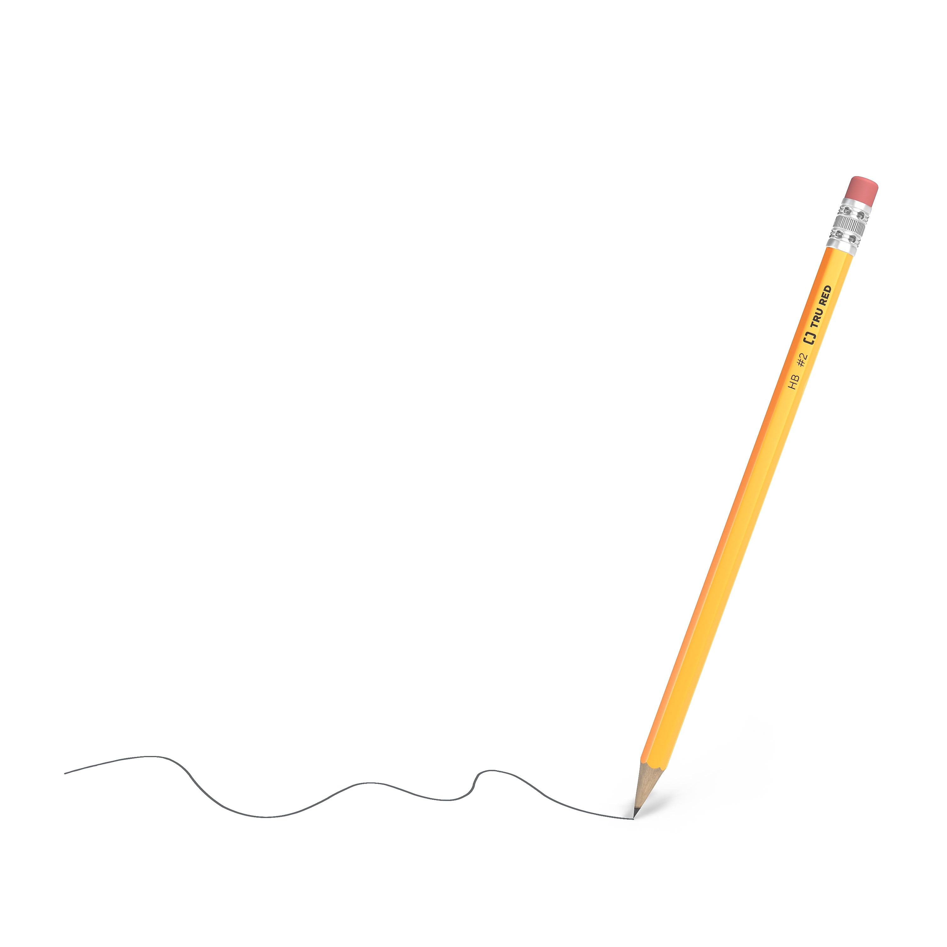 TRU RED™ Pre-Sharpened Wooden Pencil, 2.2mm, #2 Medium Lead, 24/Pack