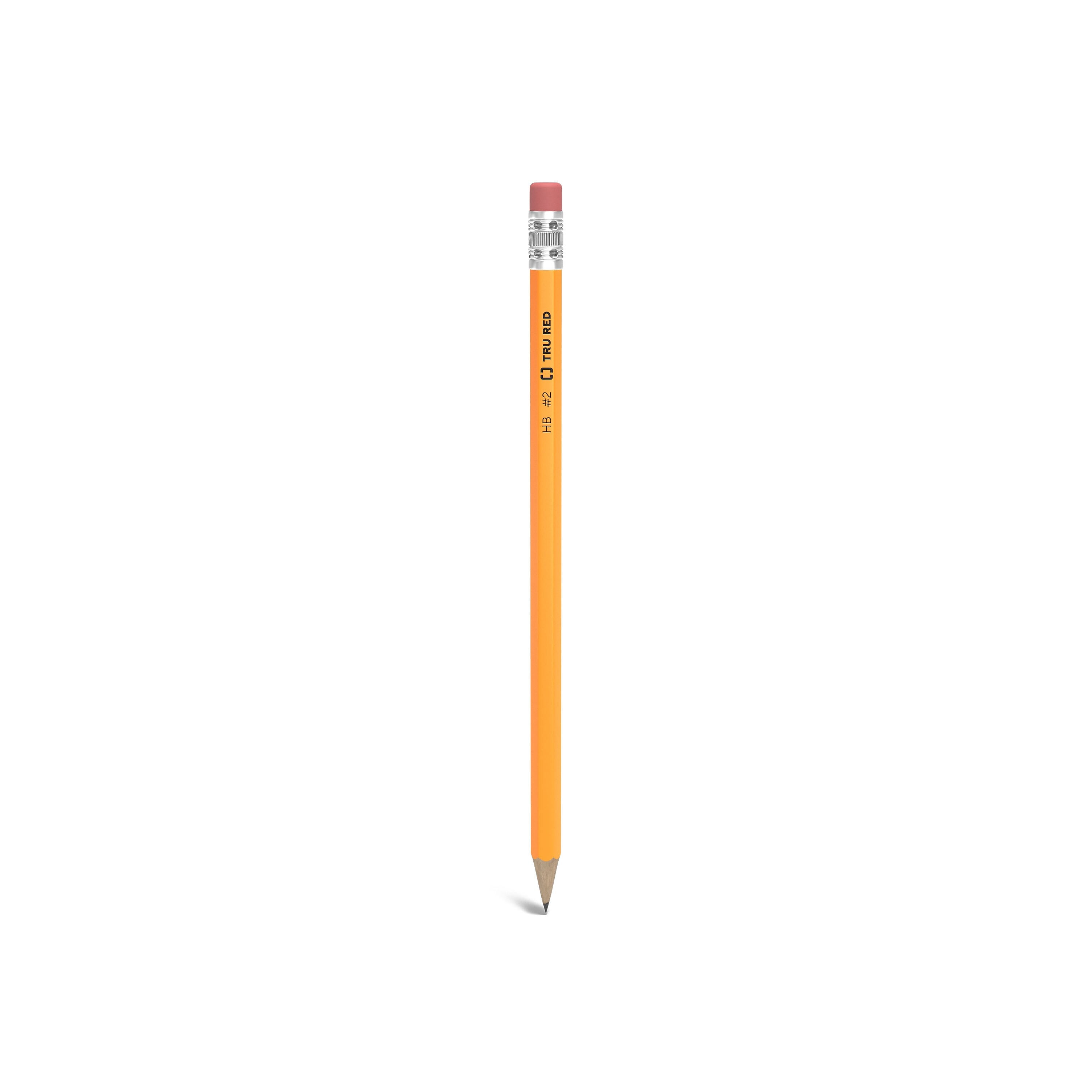 TRU RED™ Pre-Sharpened Wooden Pencil, 2.2mm, #2 Medium Lead, 72/Pack