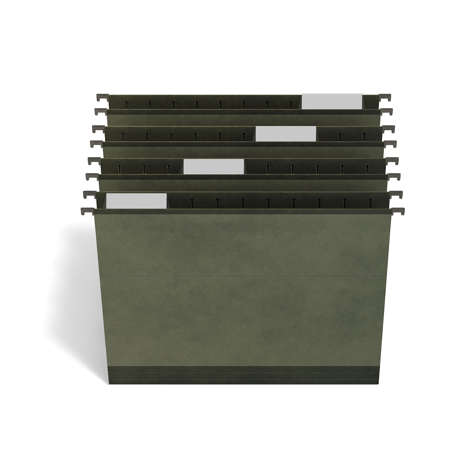 TRU RED™ Premium Hanging File Folder, 5-Tab, Letter Size, Standard Green, 20/Pack