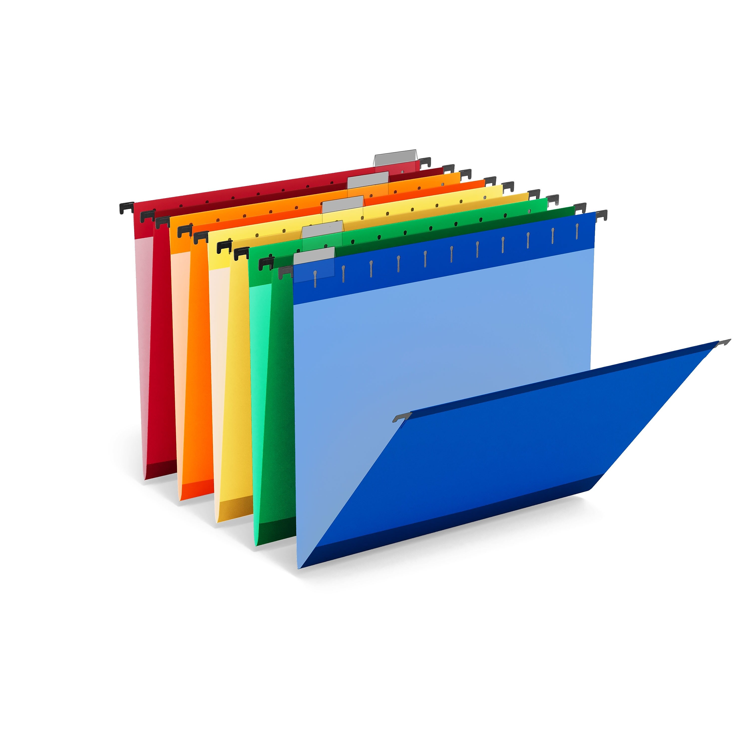 TRU RED™ Premium Hanging File Folders, 5-Tab, Legal Size, Assorted Colors, 20/Pack