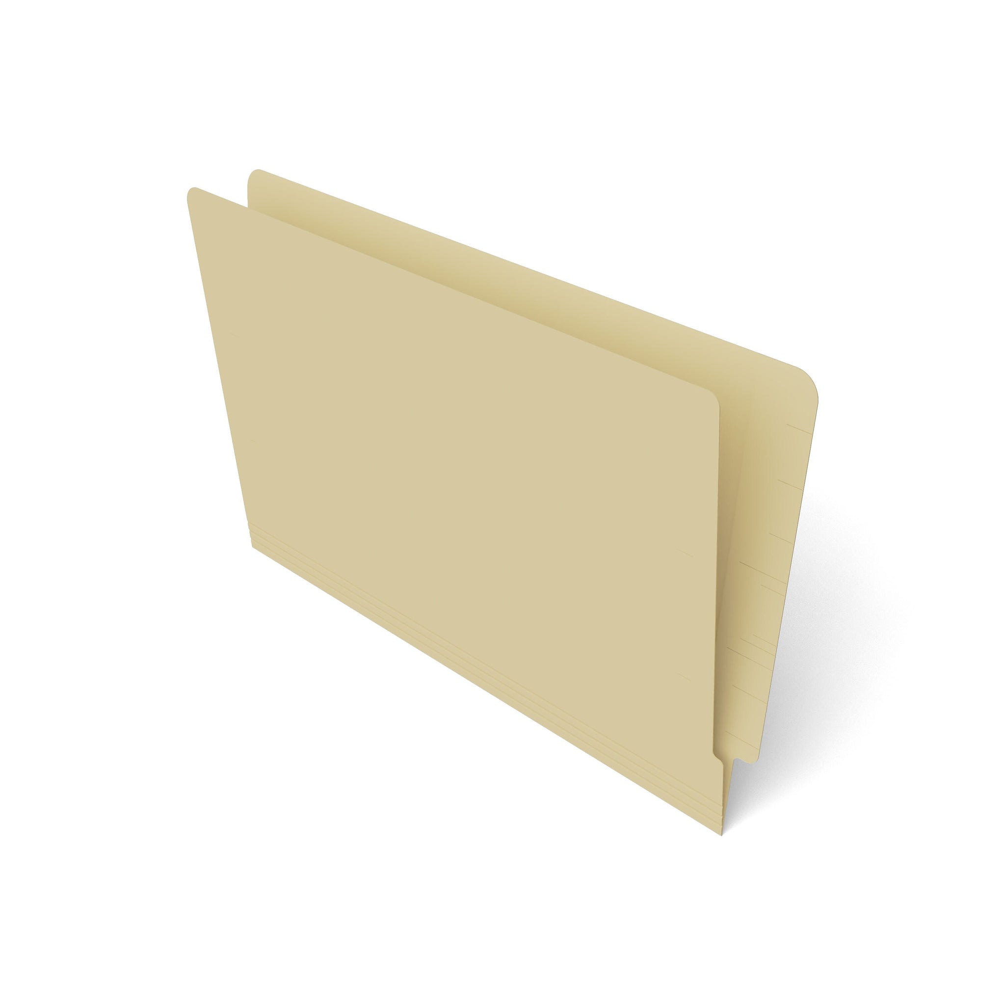 TRU RED™ Reinforced End Tab File Folder, Straight Cut, Legal Size, Manila, 250/Box