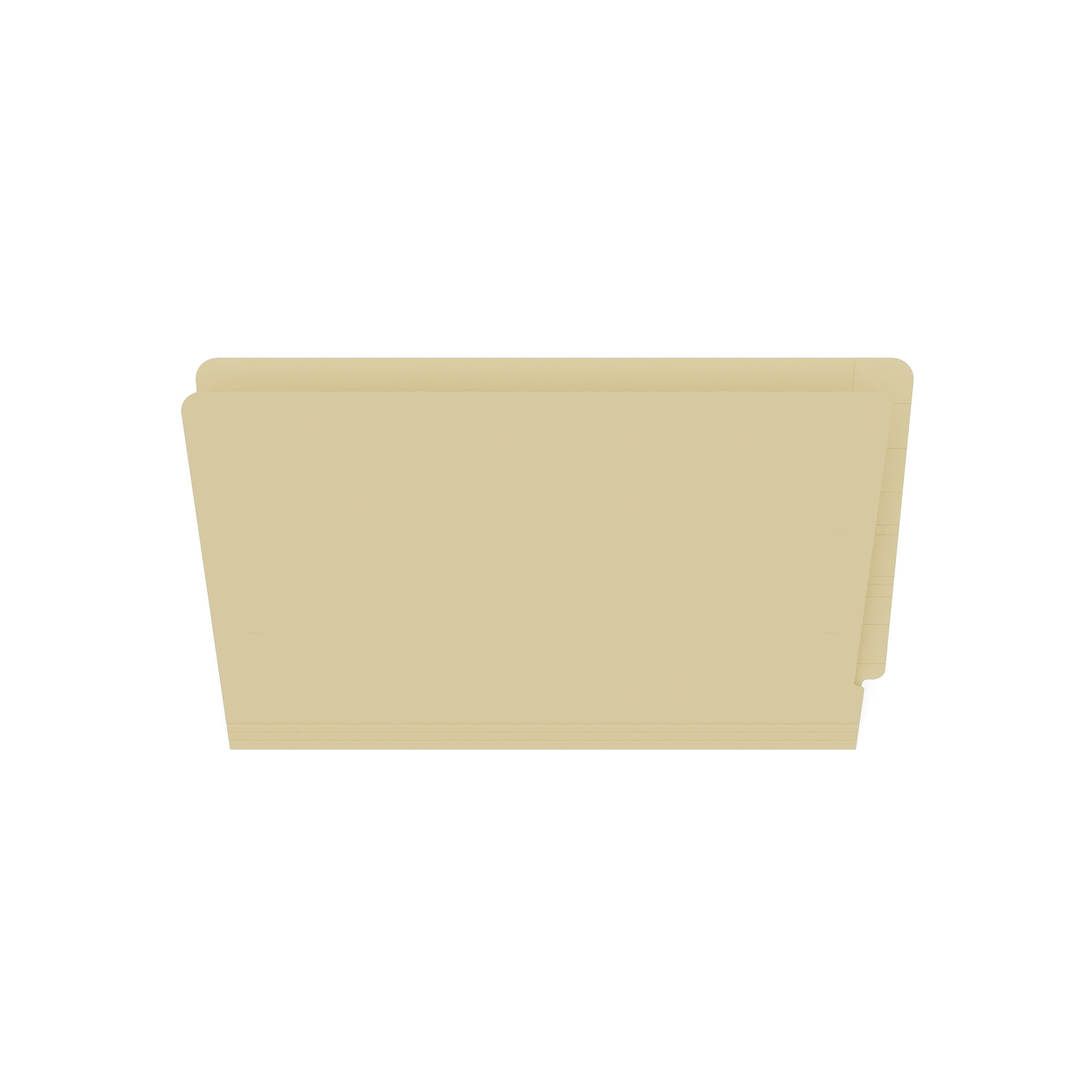 TRU RED™ Reinforced End Tab File Folder, Straight Cut, Legal Size, Manila, 250/Box