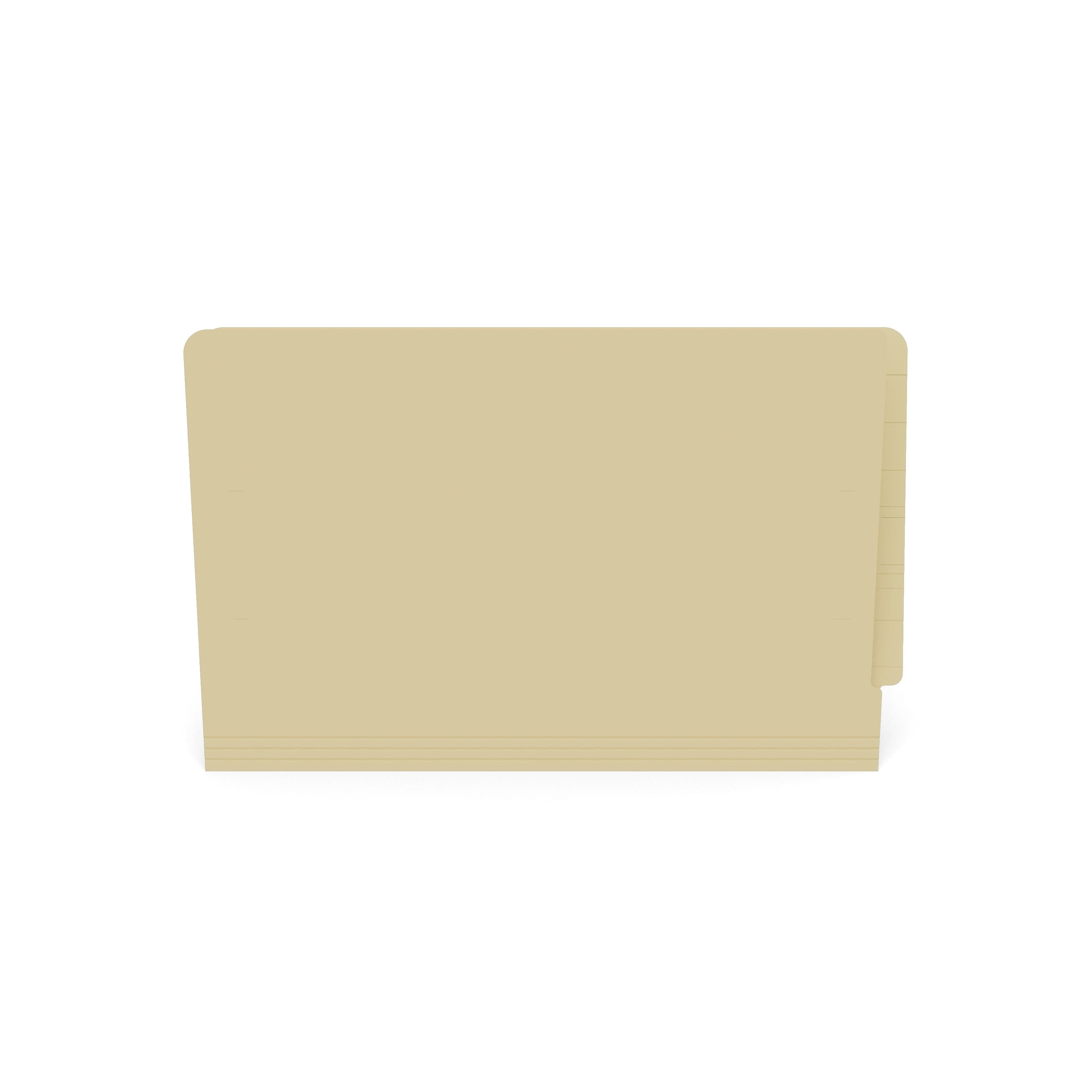 TRU RED™ Reinforced End Tab File Folder, Straight Cut, Legal Size, Manila, 250/Box