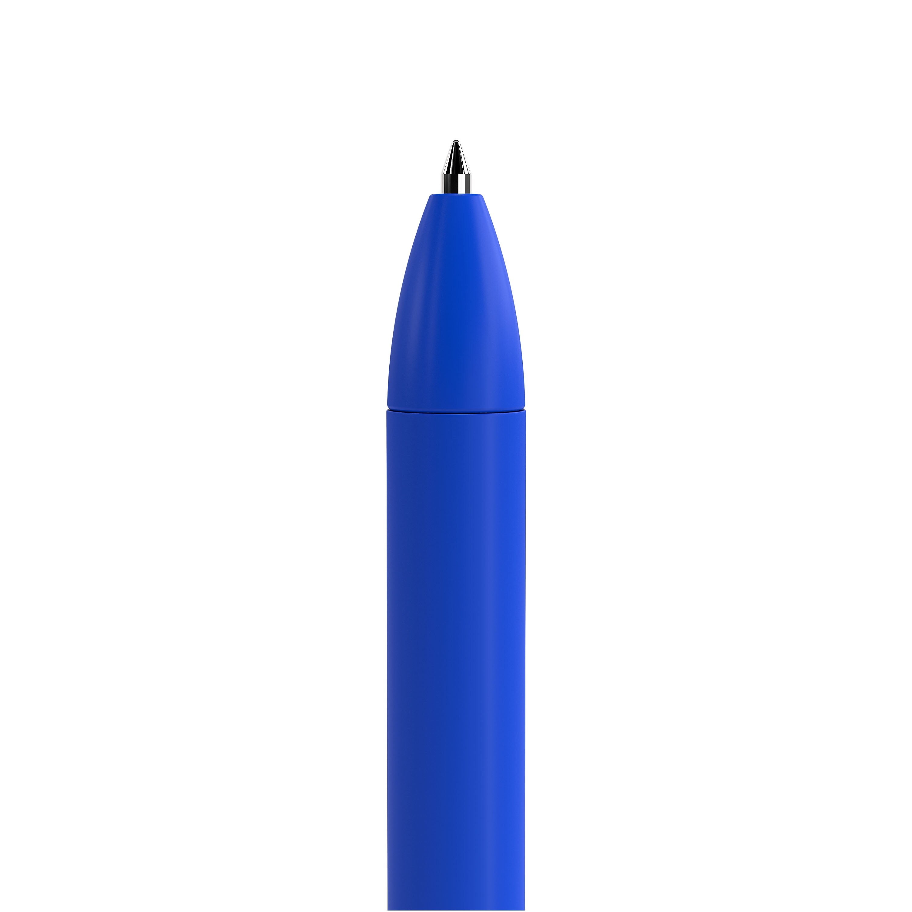 TRU RED™ Retractable Quick Dry Gel Pens, Medium Point, 0.7mm, Blue, 24/Pack