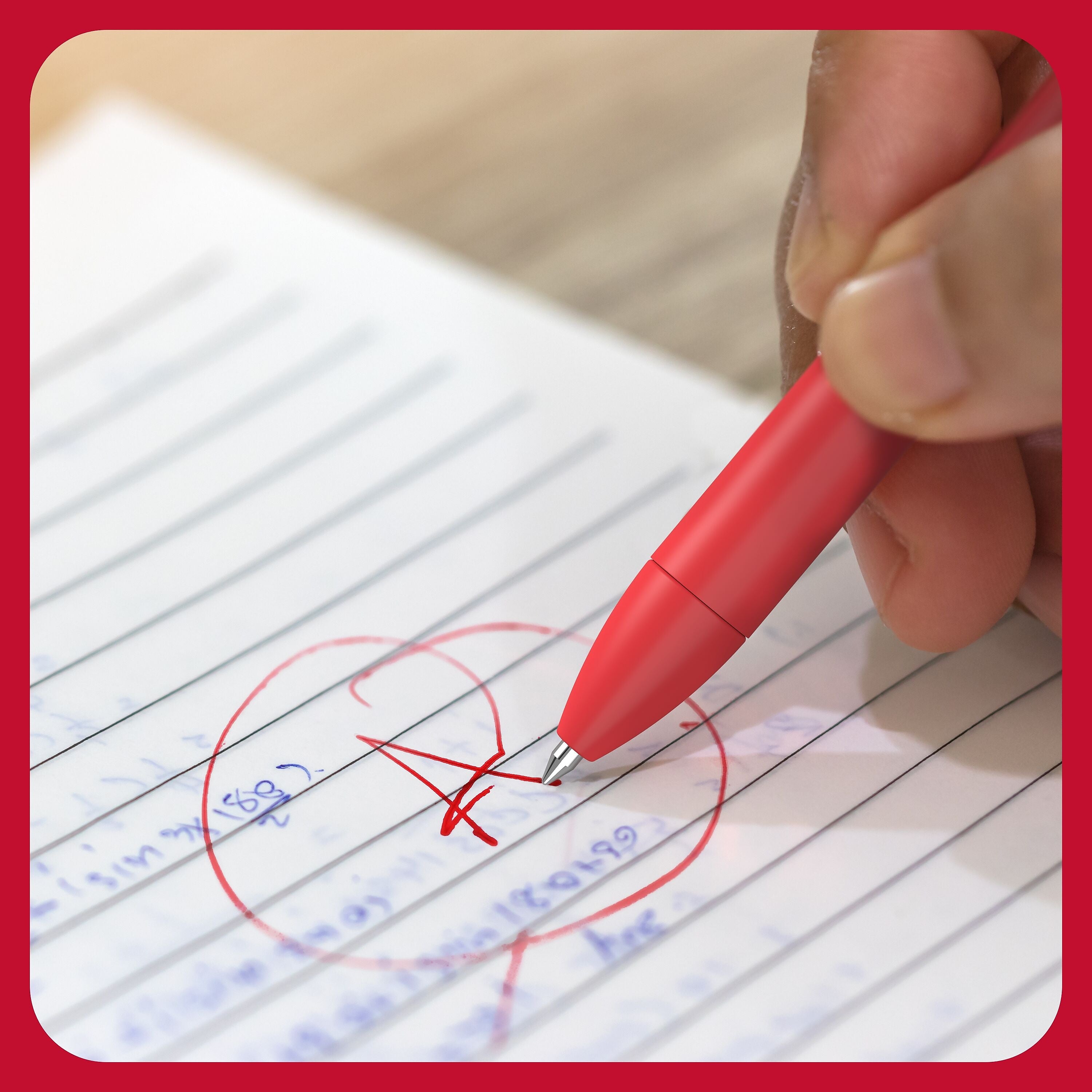 TRU RED™ Retractable Quick Dry Gel Pens, Medium Point, 0.7mm, Red, Dozen