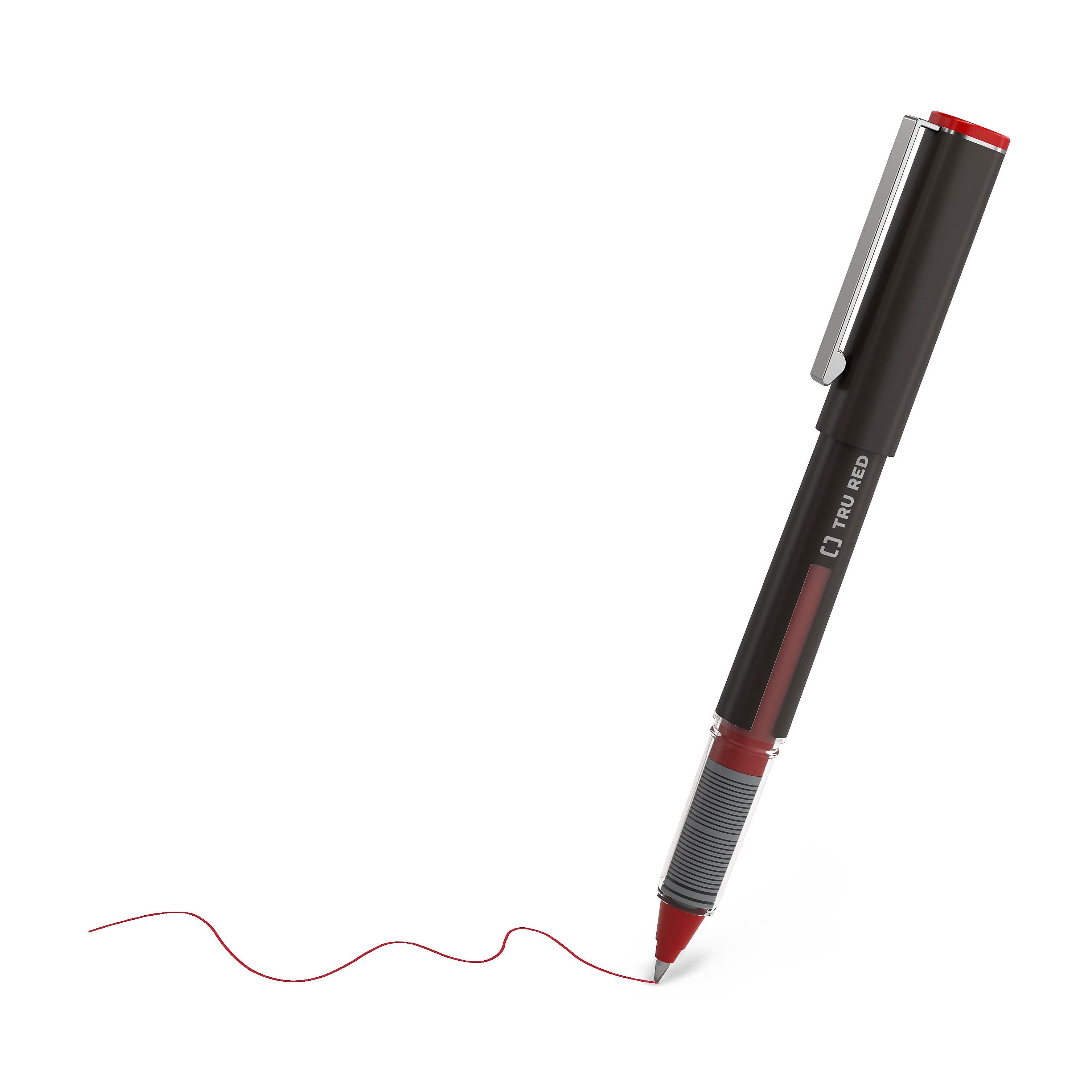TRU RED™ Rollerball Pens, Fine Point, Assorted Colors, 5/Pack