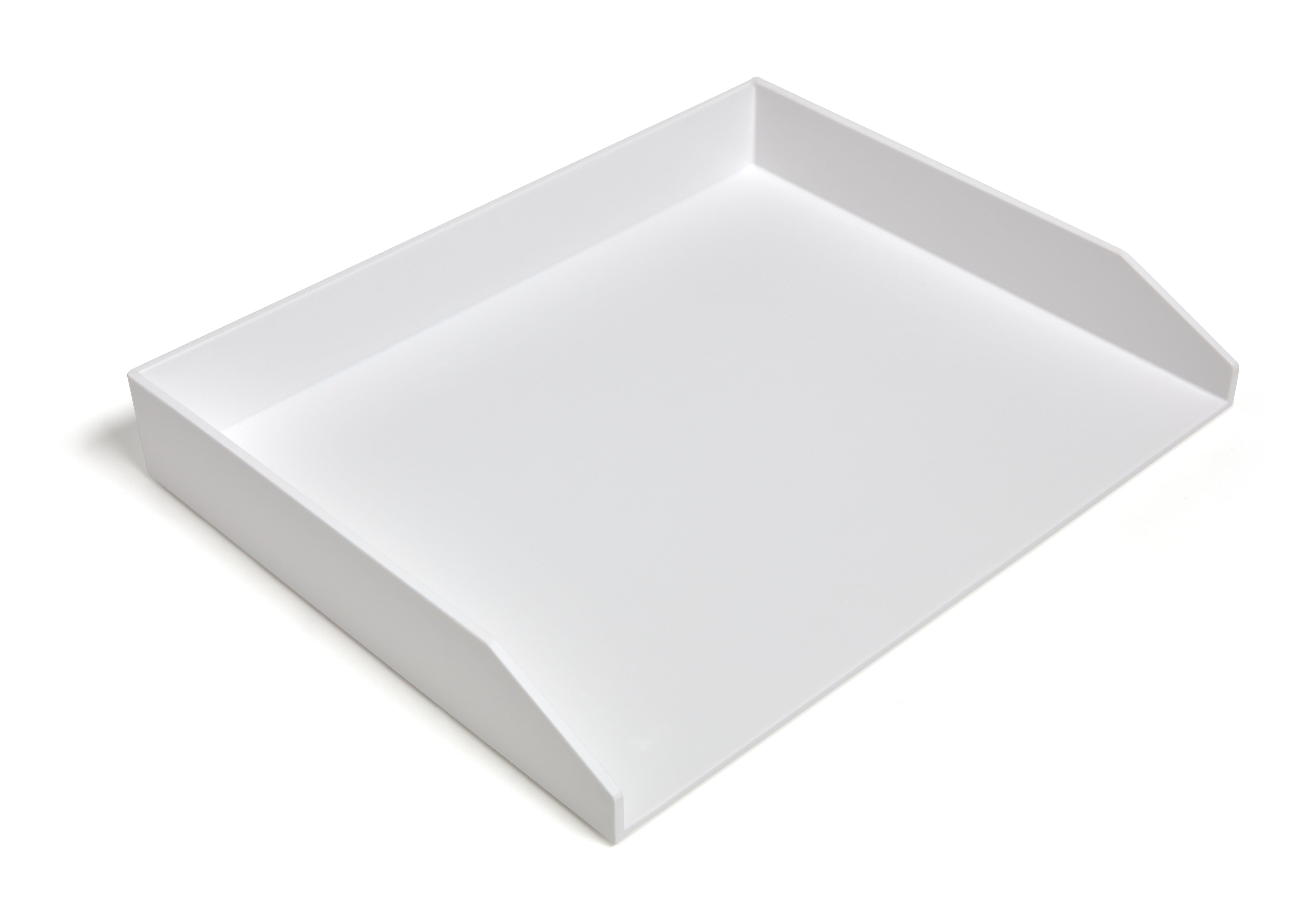 TRU RED™ Side Load Stackable Plastic Letter Tray, White