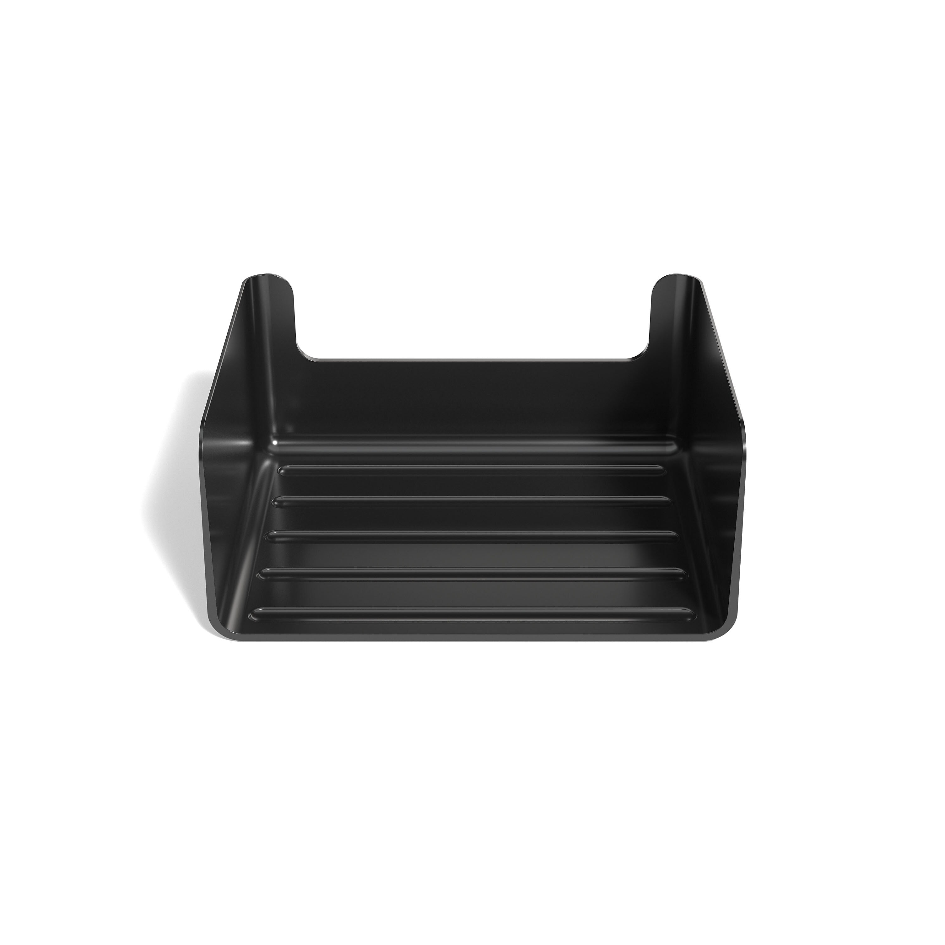 TRU RED™ Side Load Stackable Resin Letter Tray, Black
