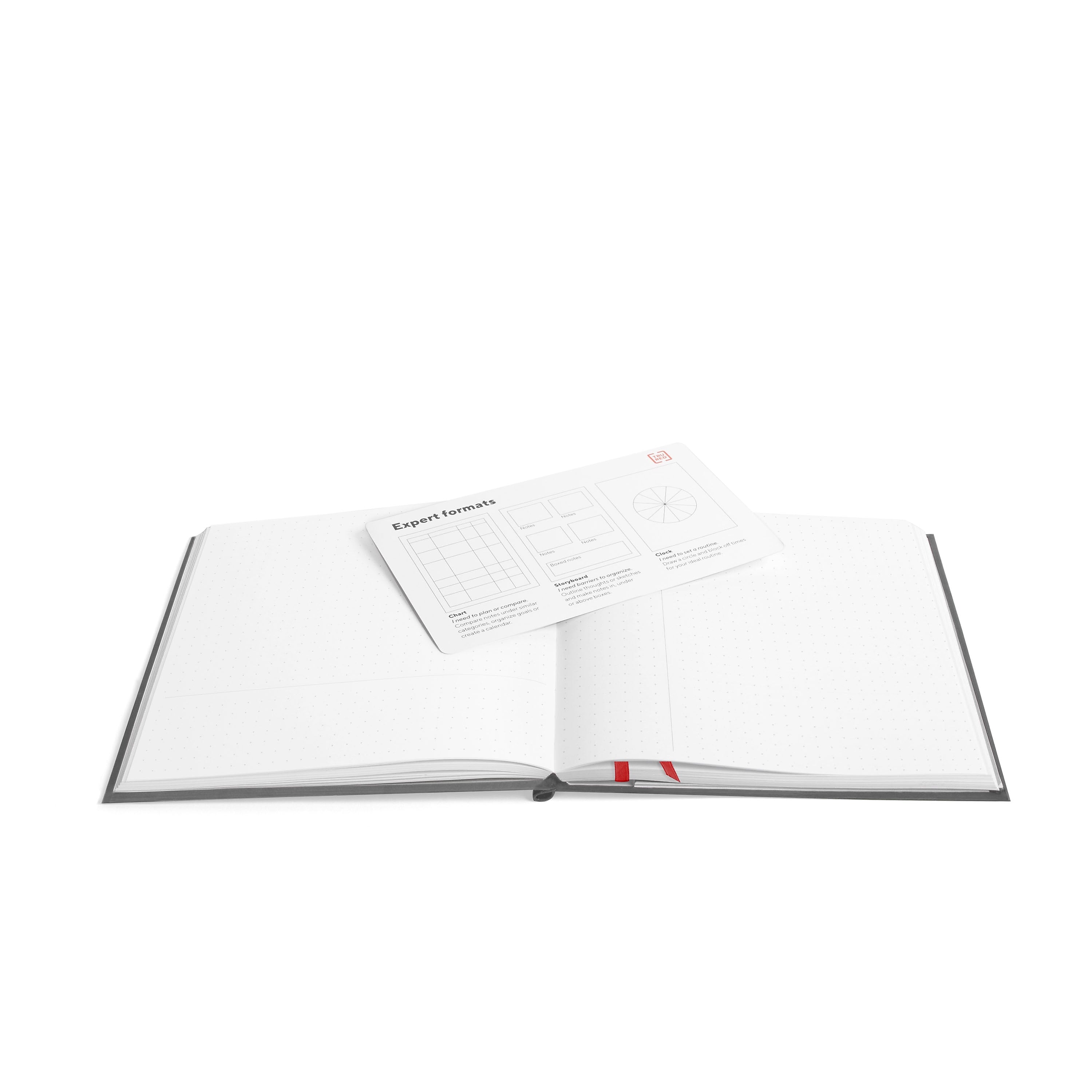TRU RED™ Square Explore Journal, Dotted, Gray