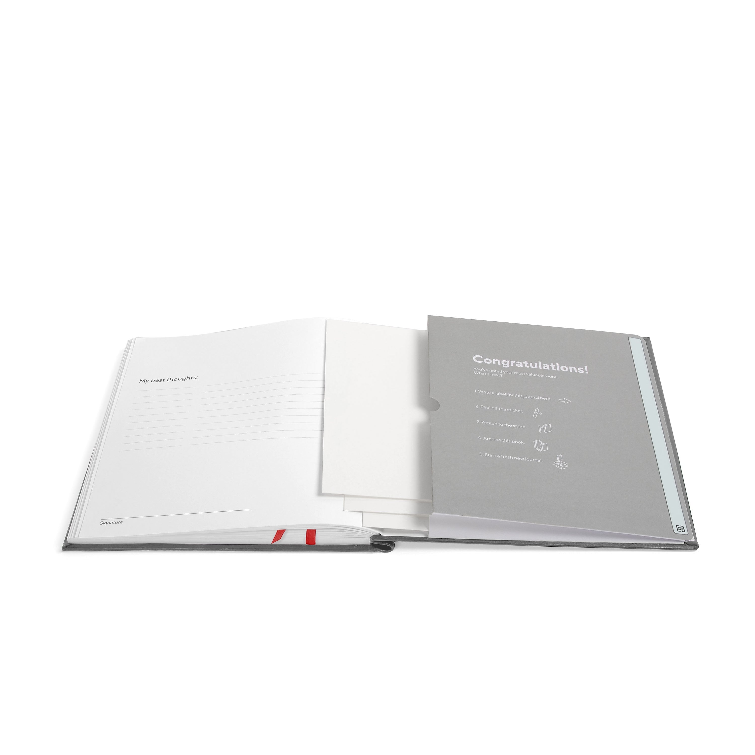 TRU RED™ Square Explore Journal, Dotted, Gray
