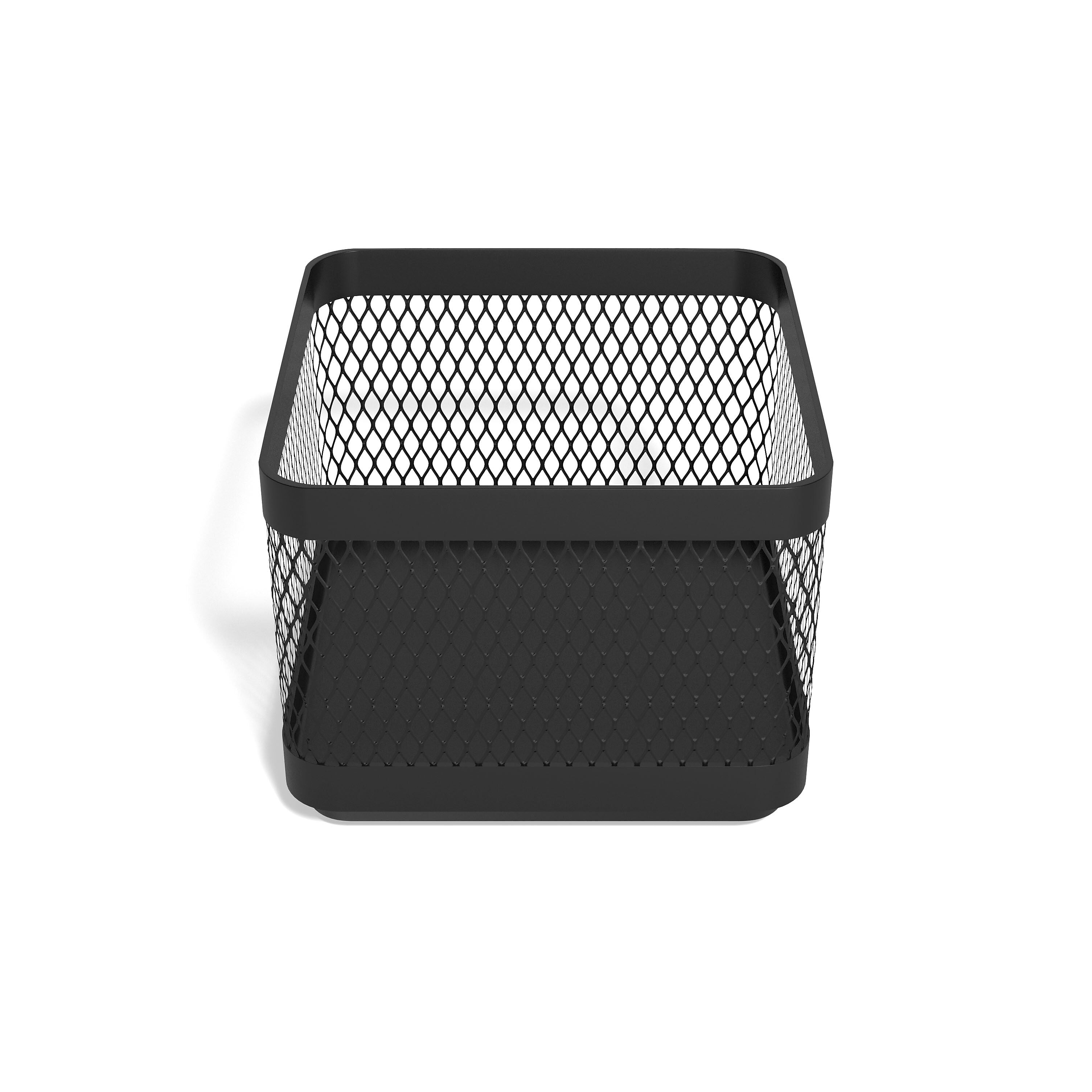TRU RED™ Stackable Wire Mesh Accessory Holder, Matte Black