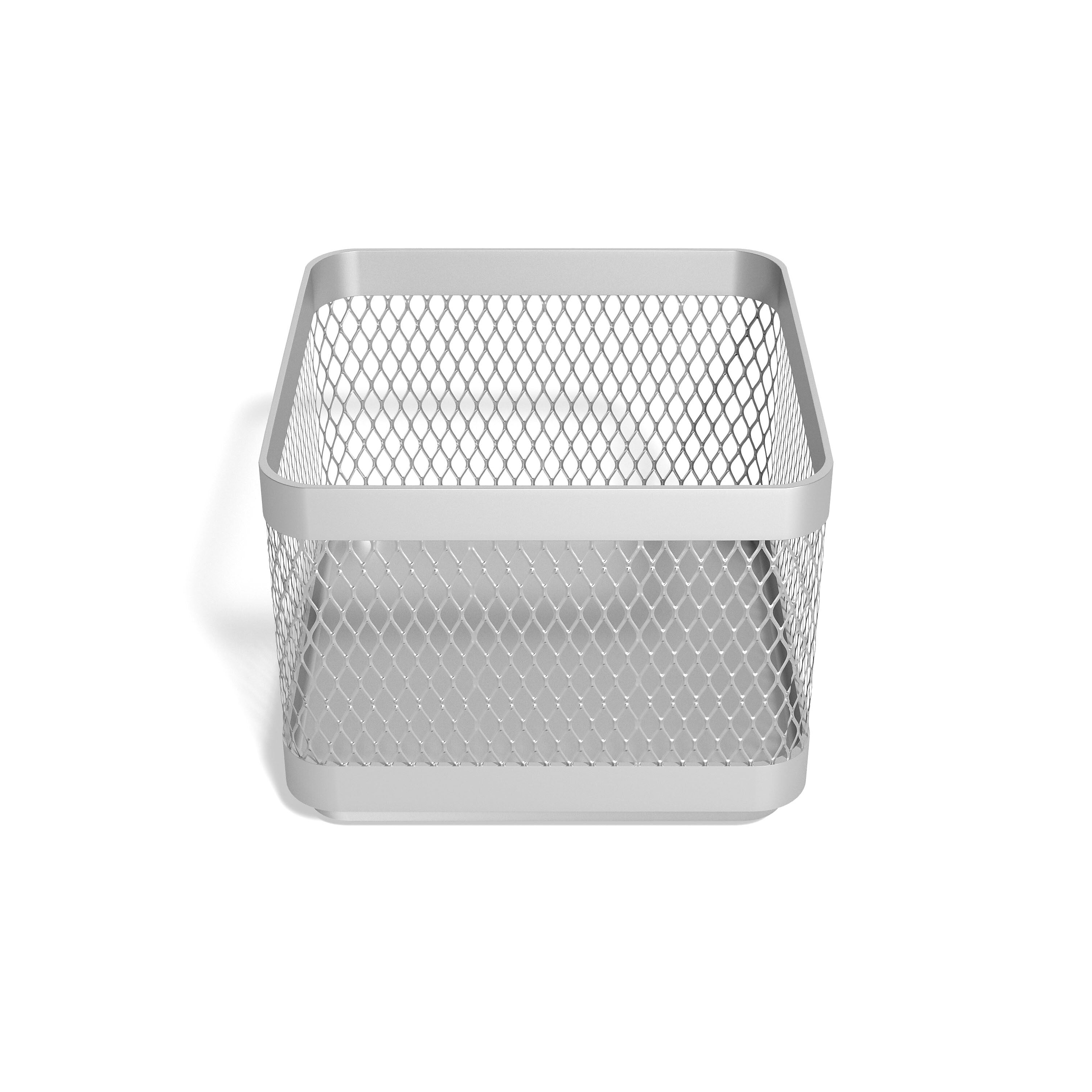 TRU RED™ Stackable Wire Mesh Accessory Holder, Silver