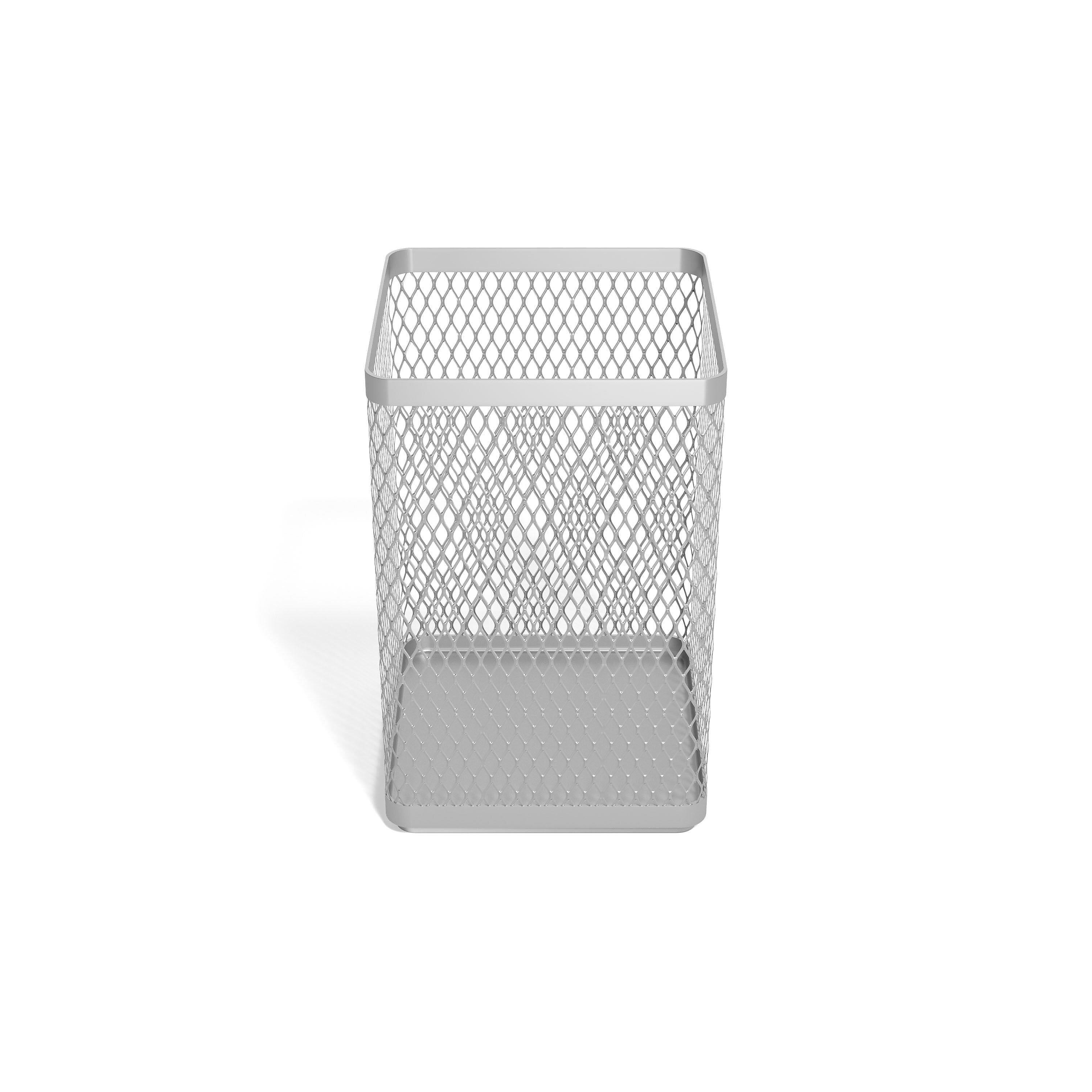TRU RED™ Stackable Wire Mesh Pen Holder, Silver
