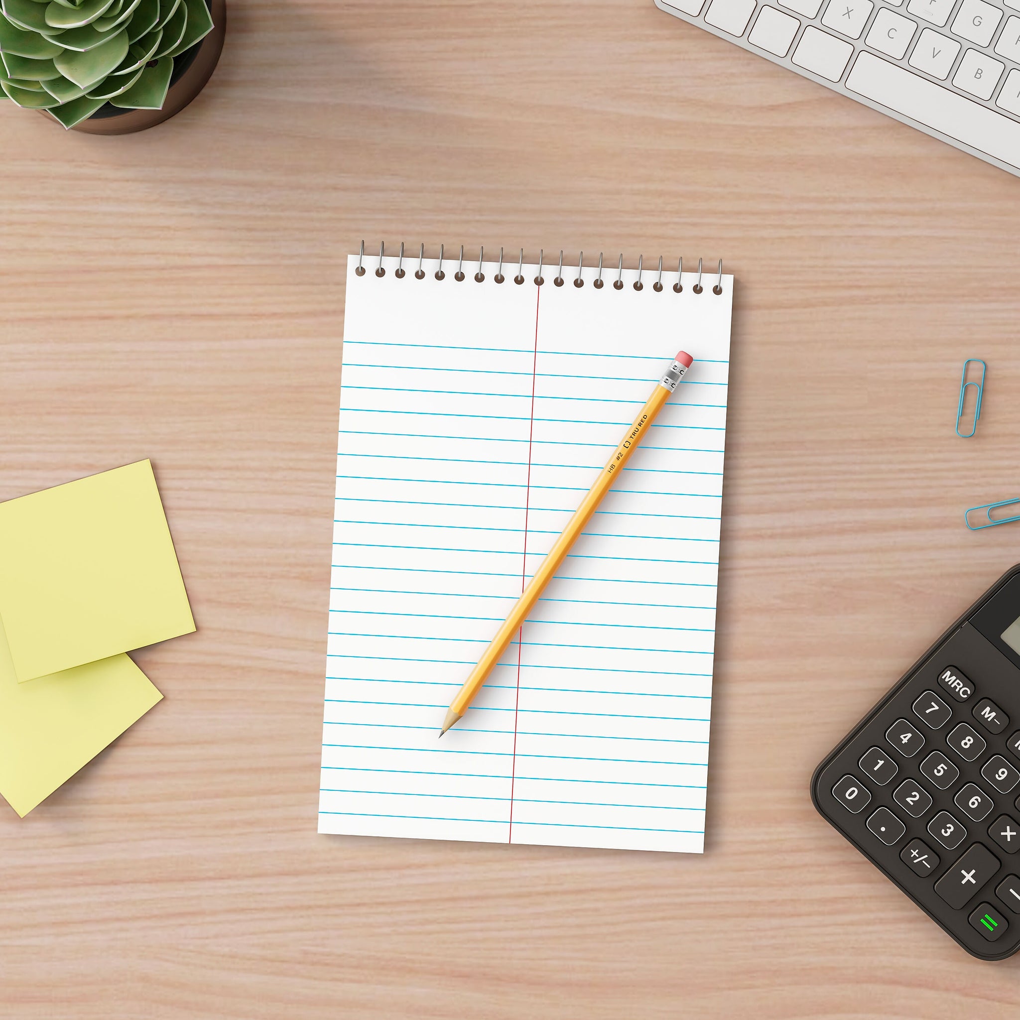 TRU RED™ Steno Pad, 6