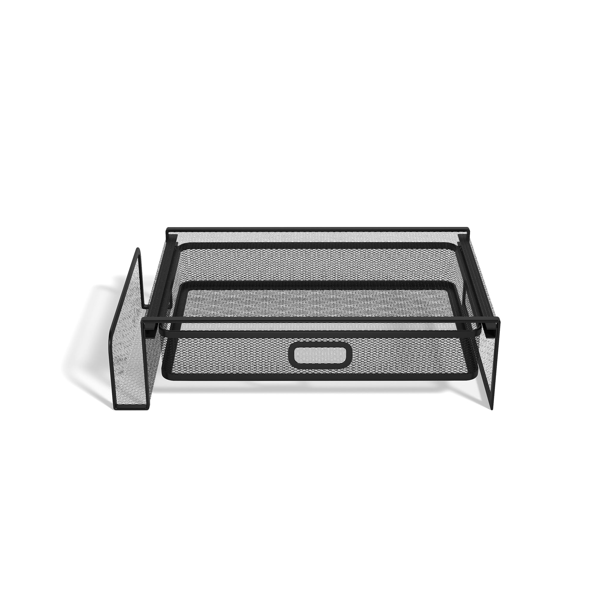 TRU RED™ Telestand Wire Mesh Office Phone Stand, Matte Black