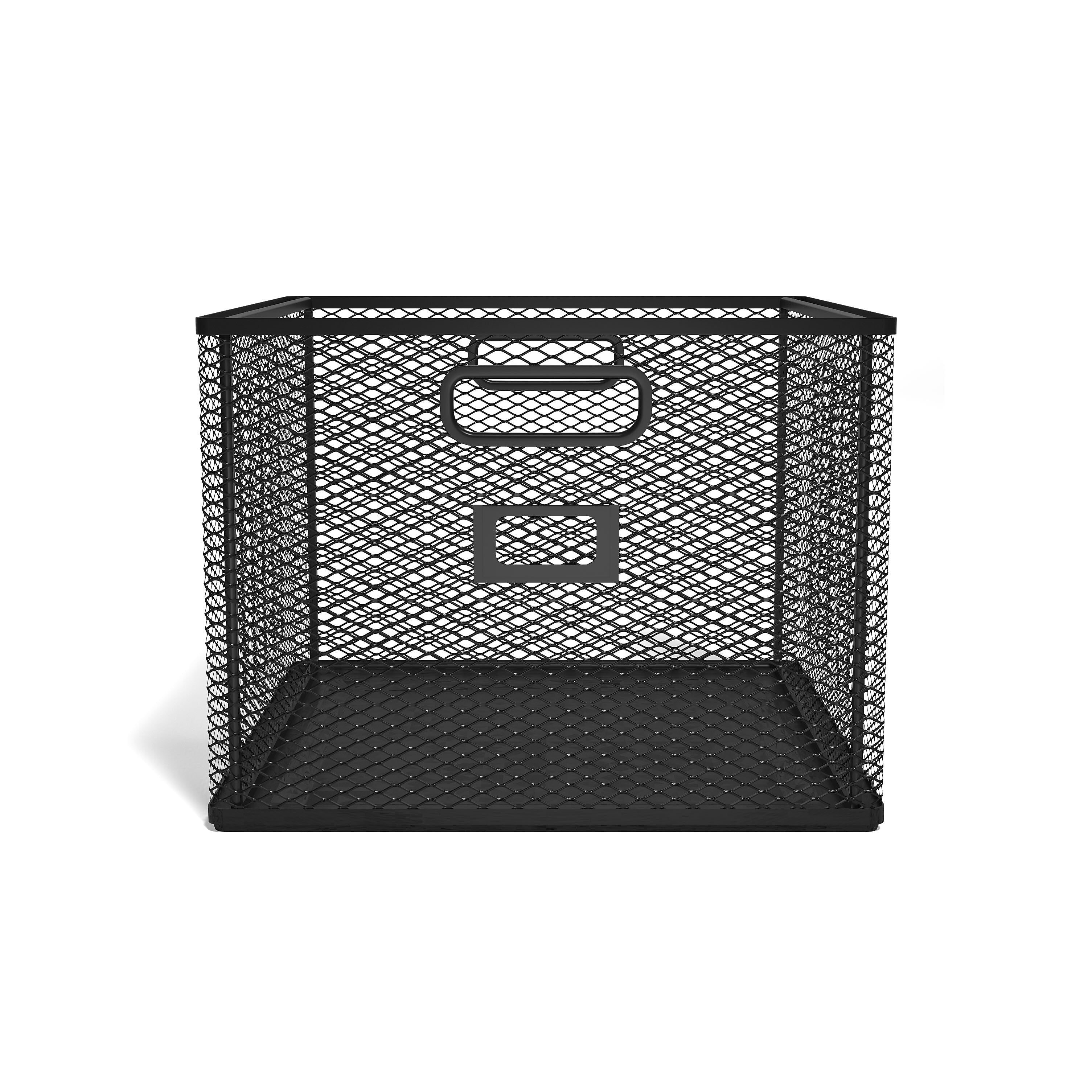 TRU RED™ Wire Mesh File Organizer, Matte Black