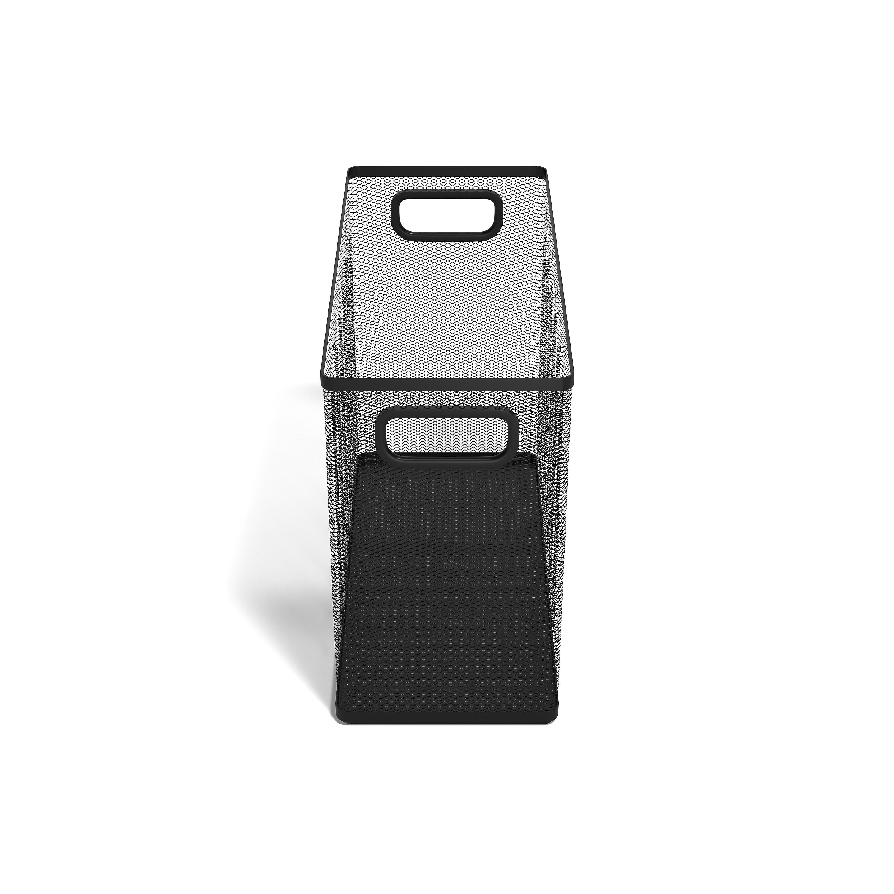 TRU RED™ Wire Mesh File Organizer, Matte Black