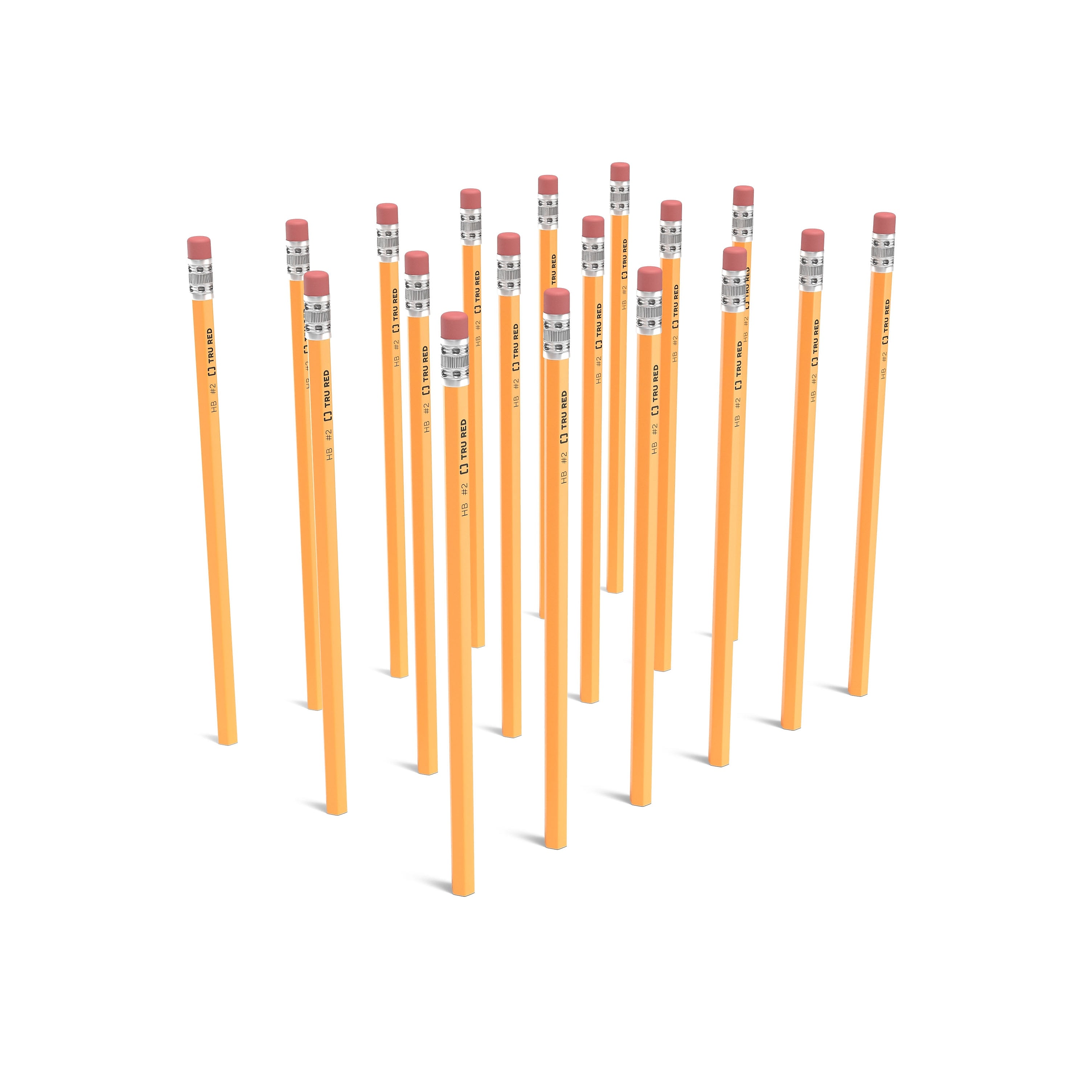 TRU RED™ Wooden Pencil, 2.2mm, #2 Medium Lead, 48/Pack