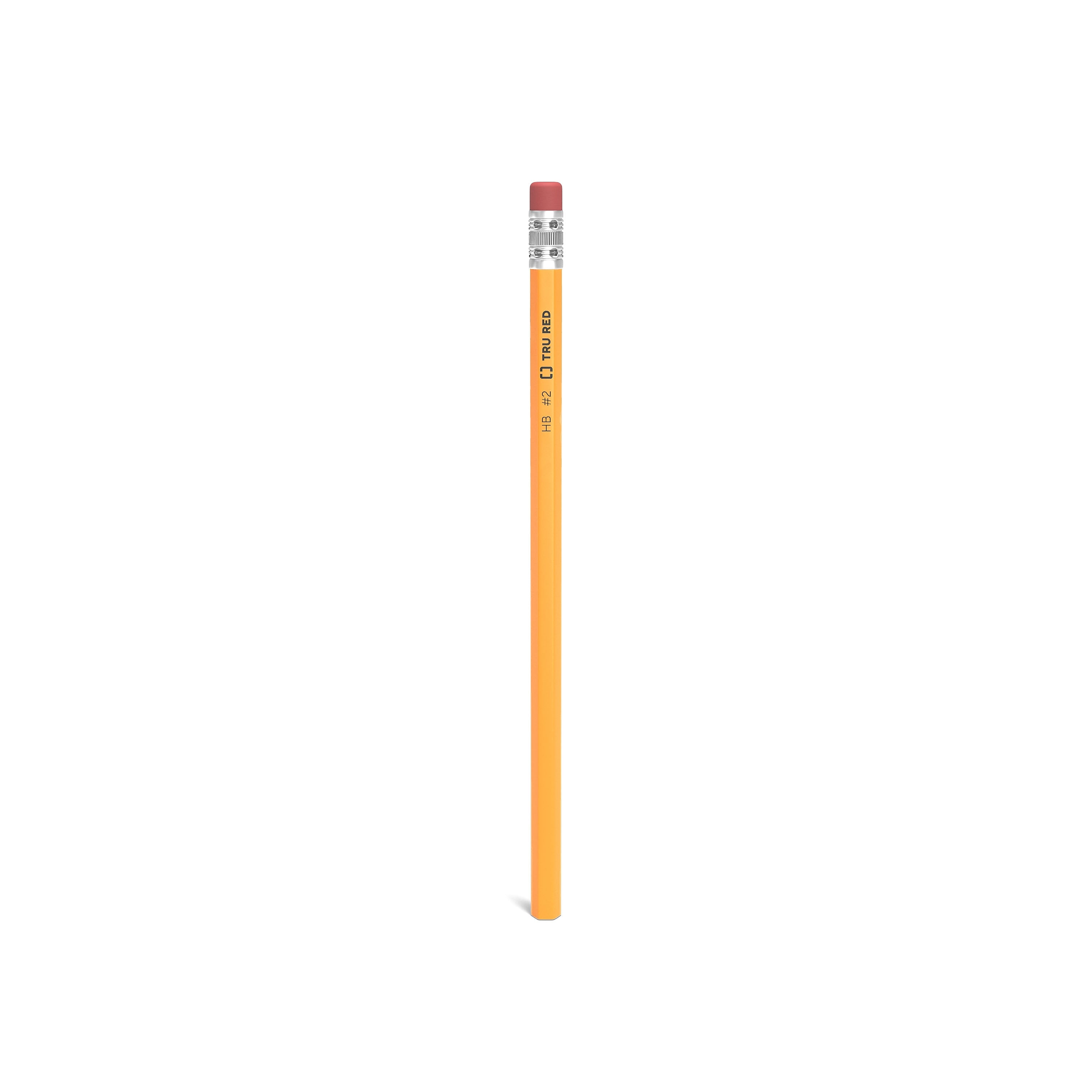 TRU RED™ Wooden Pencil, 2.2mm, #2 Medium Lead, 72/Pack