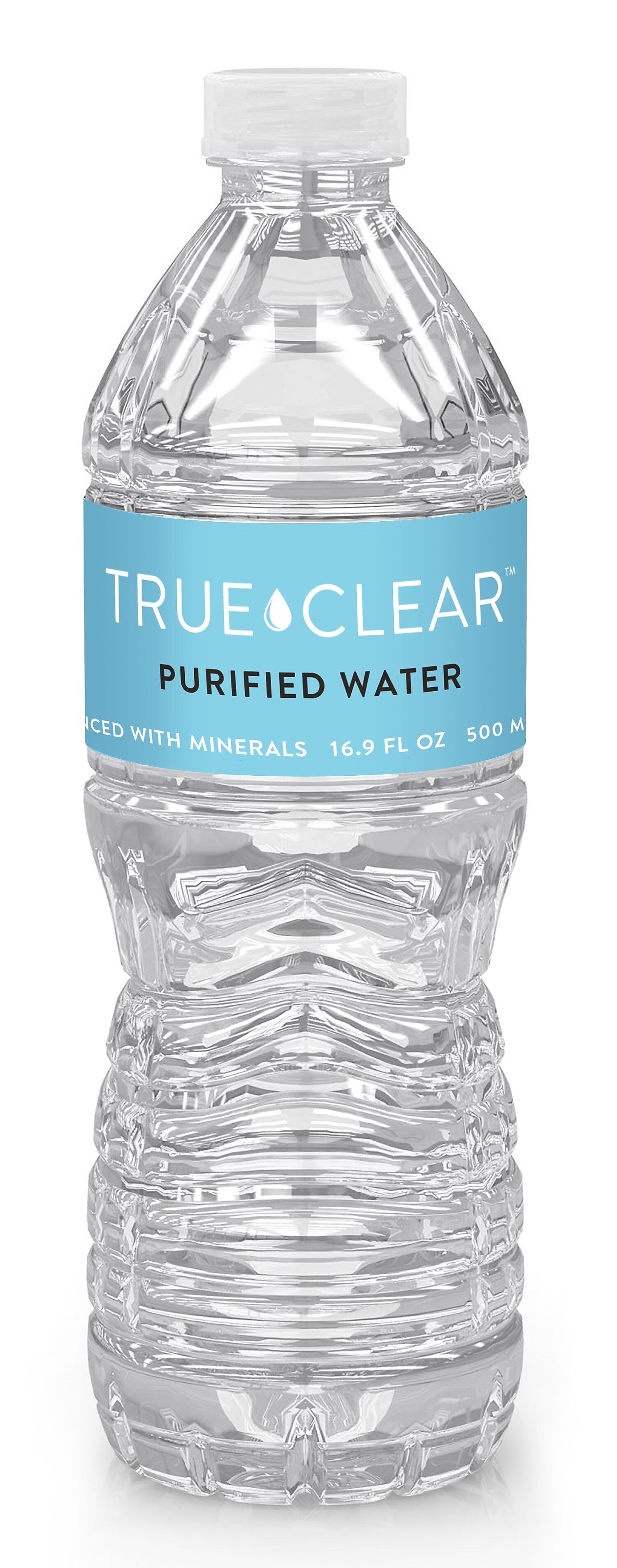 True Clear™ Purified Bottled Water, 16.9 fl. oz. Bottles, 24/Carton