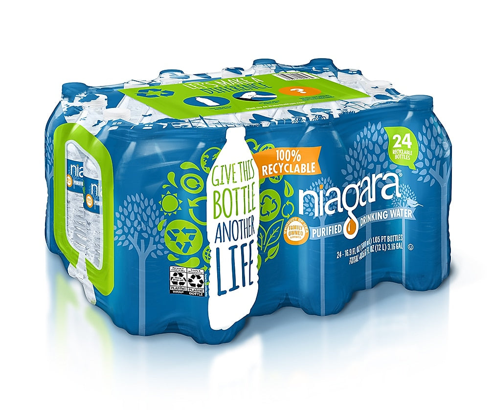 True Clear™ Purified Bottled Water, 16.9 fl. oz. Bottles, 24/Carton