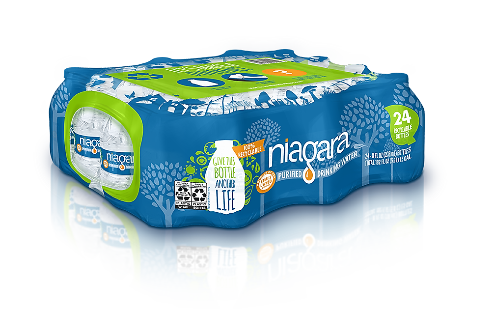 True Clear Purified Bottled Water, 8 fl. oz. Bottles, 24/Carton