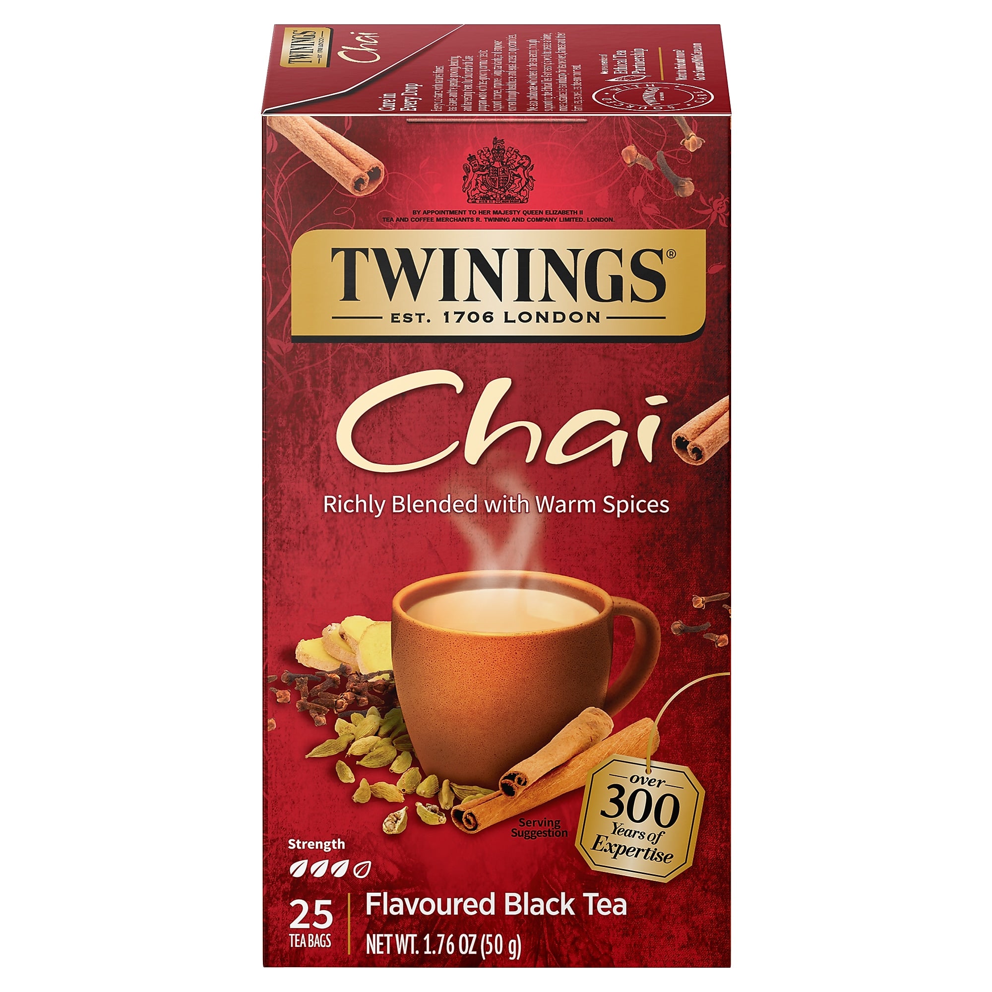 Twinings Chai Tea Bags, 25/Box